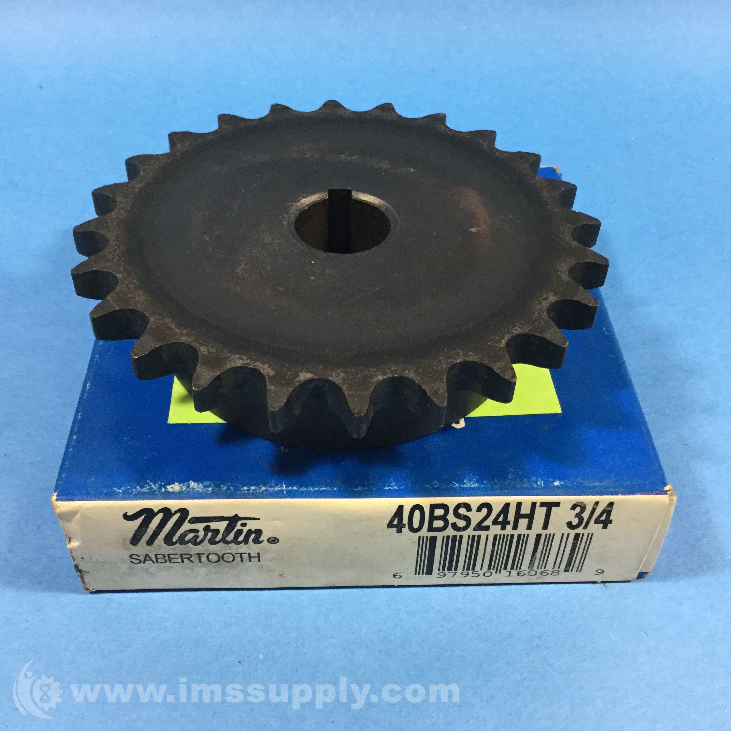 Martin Sprocket & Gear Inc 40BS24HT 3/4 Finshed Bore Sprocket IMS Supply