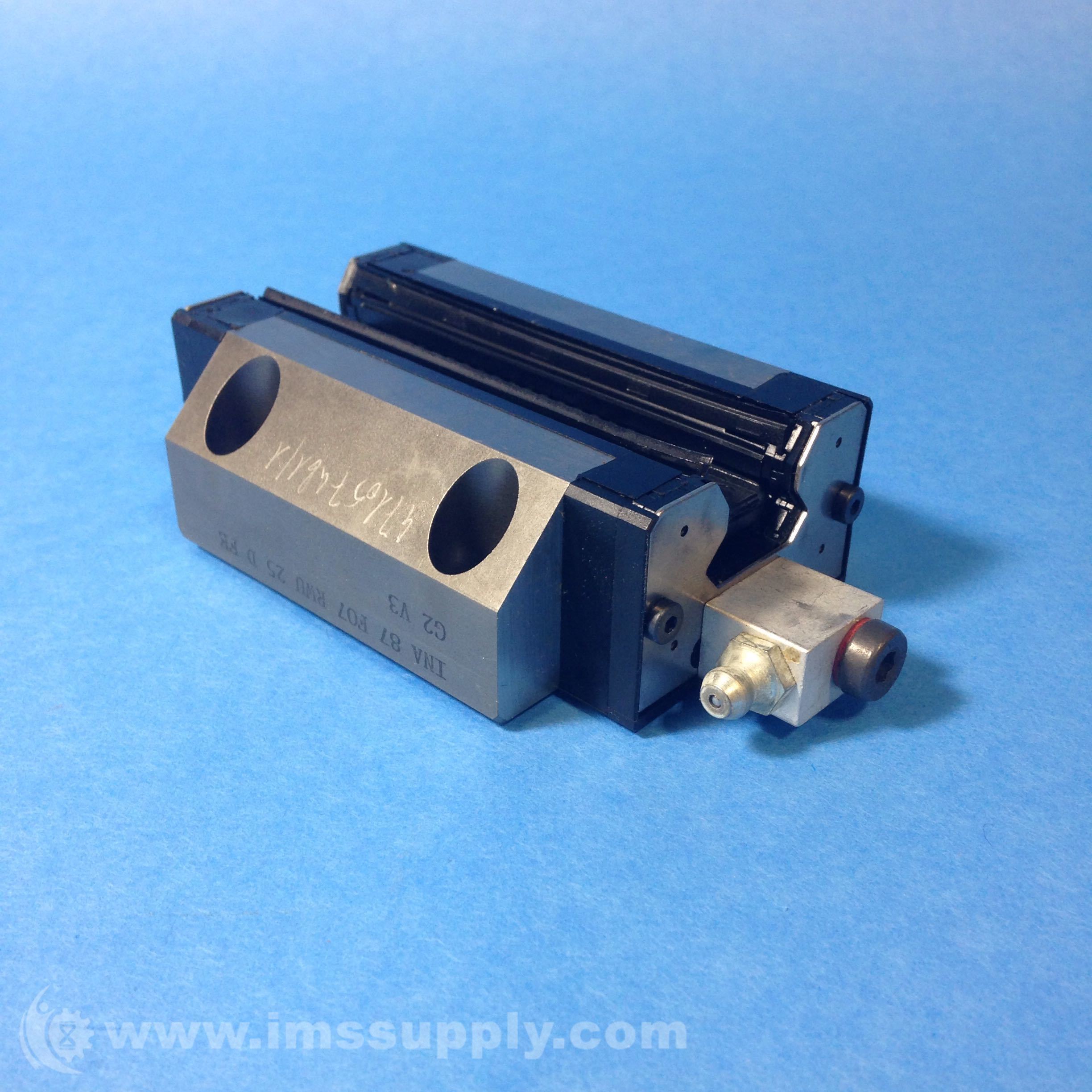 Ina 87 F07 RWU 25 D FE G2 V3 Linear Guide Block - IMS Supply