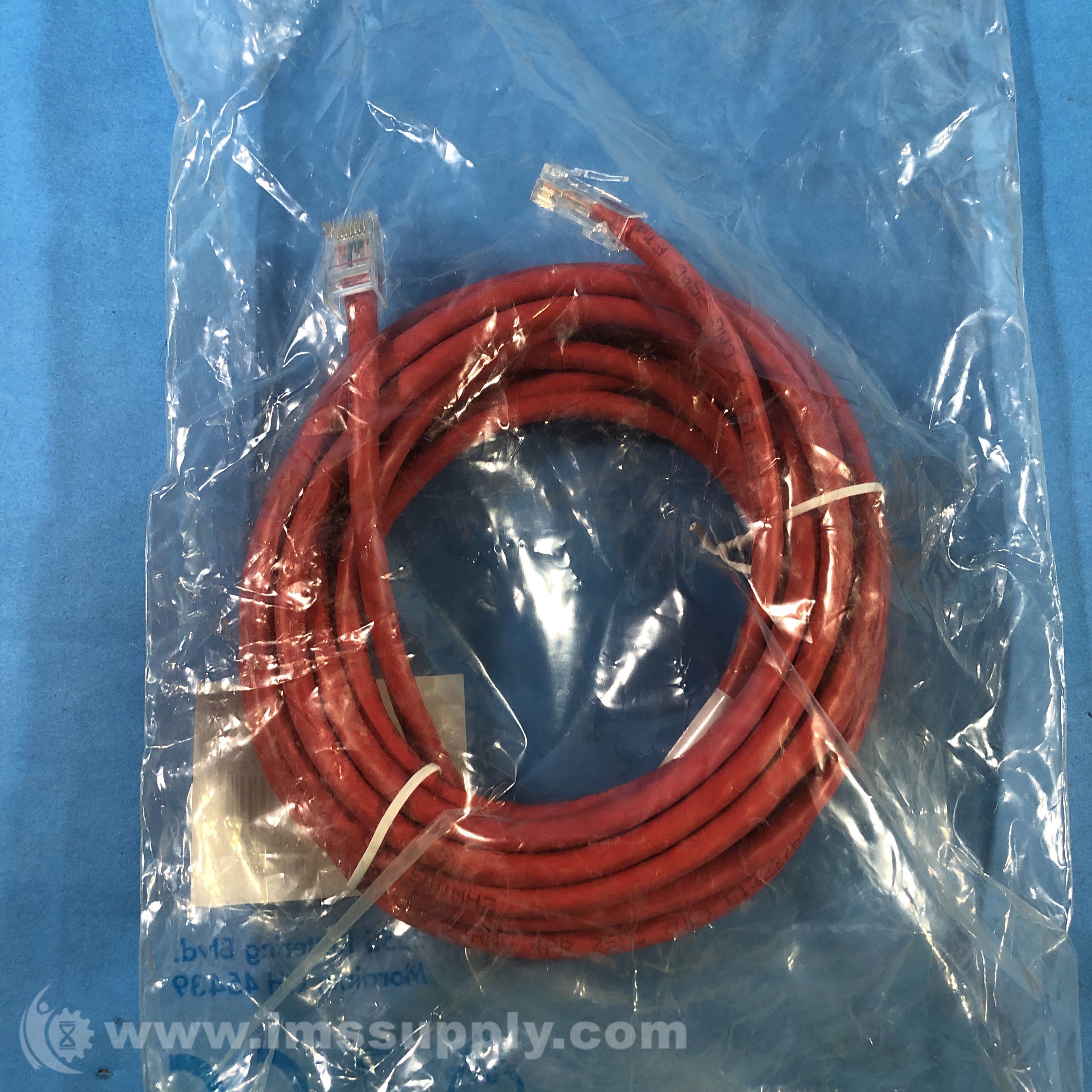 Quiktron 566130015 Patch Cord, CAT6, NonBooted, Red, 15 FT IMS Supply