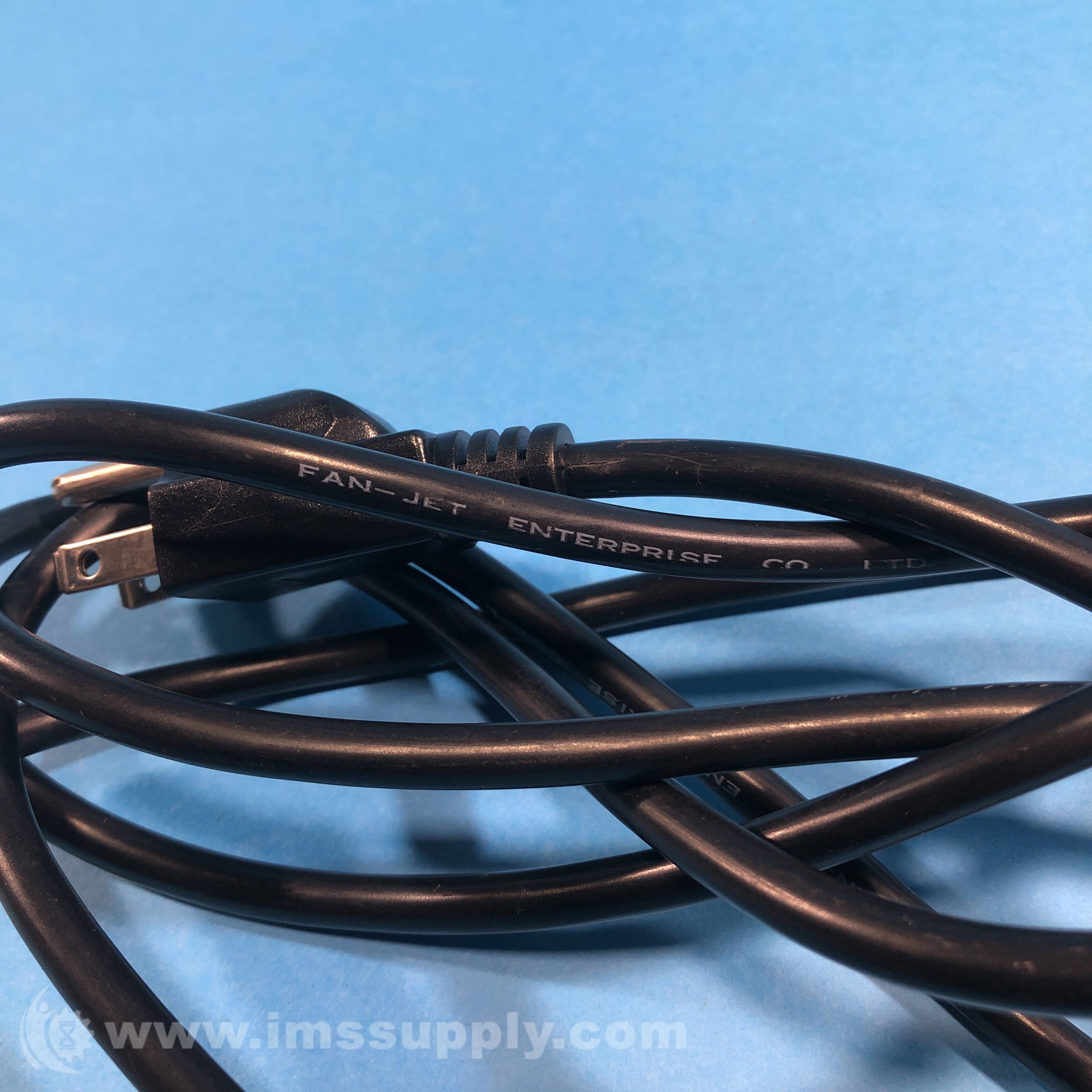Fan-Jet Enterprise Co.,Ltd. Power Cord, 3 Prong - IMS Supply