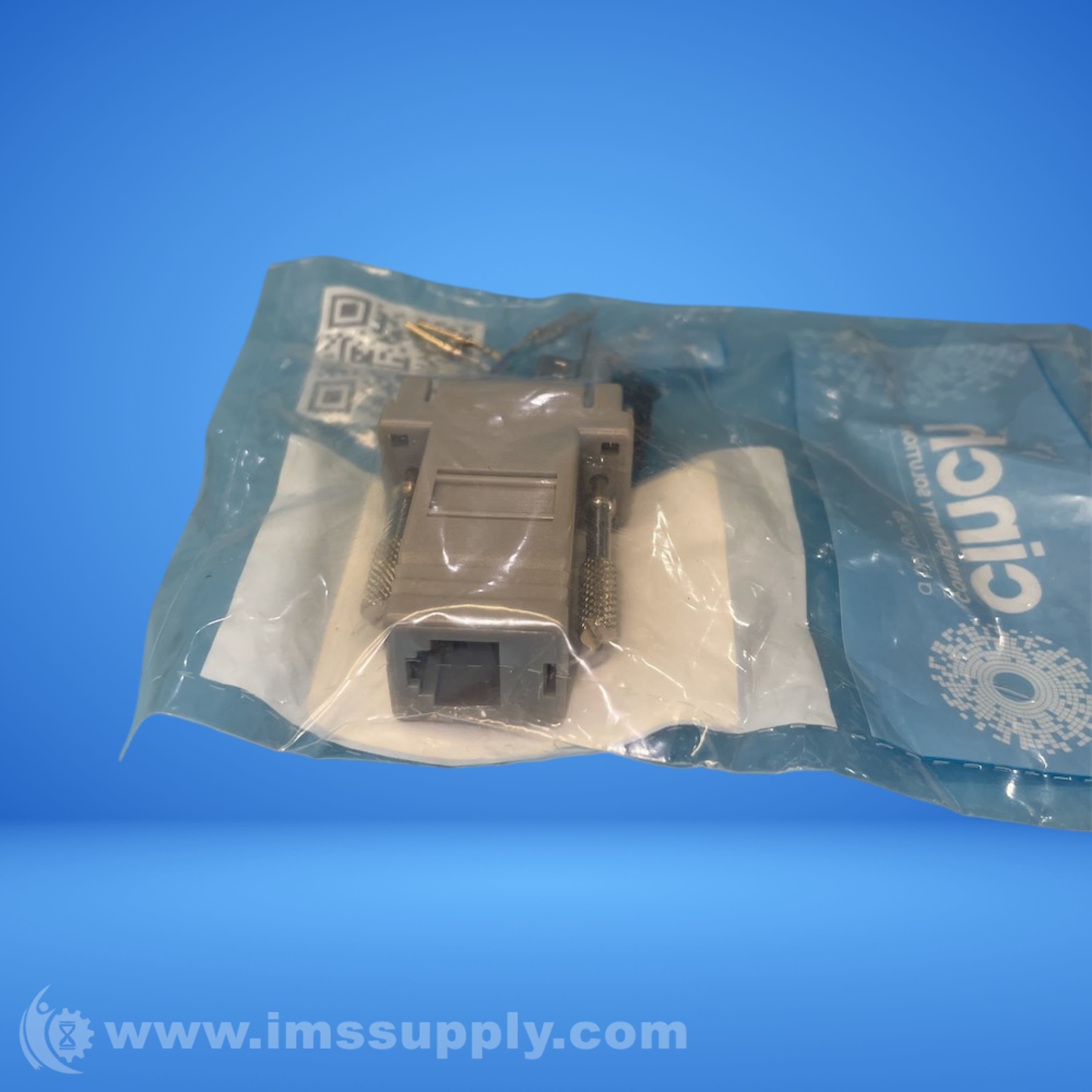 Cinch DB9M-RJ12 GY Ethernet Connector Adapter - IMS Supply