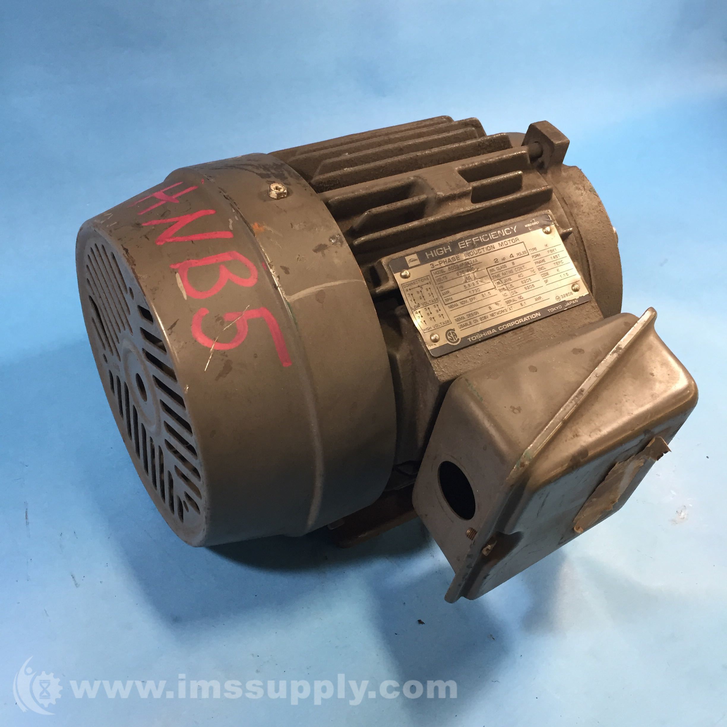 Toshiba B0024FGF2AA High Efficiency 3-Phase Induction Motor