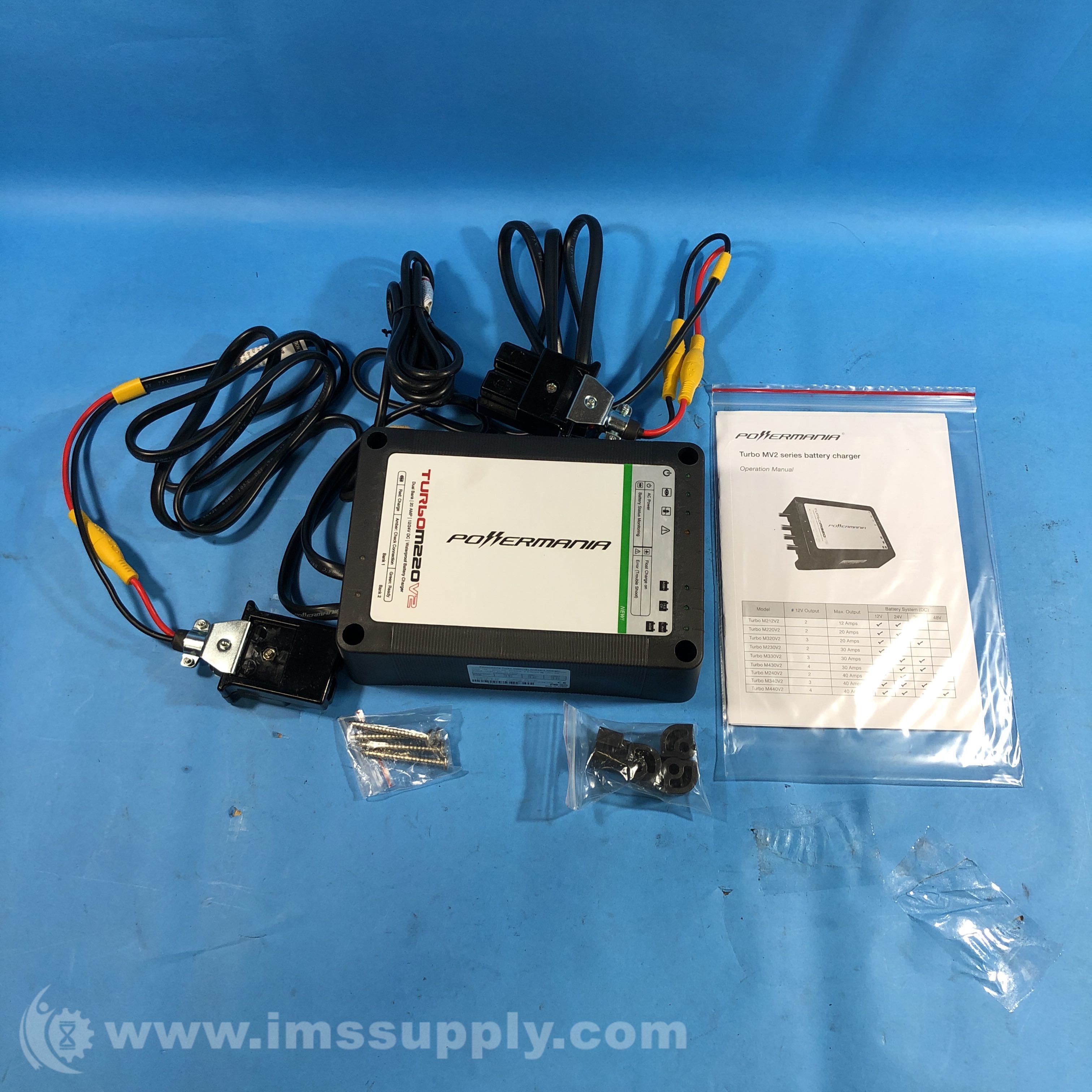 Powermania, Inc. M220V2 Turbo MV2 Series Battery Charger IMS Supply