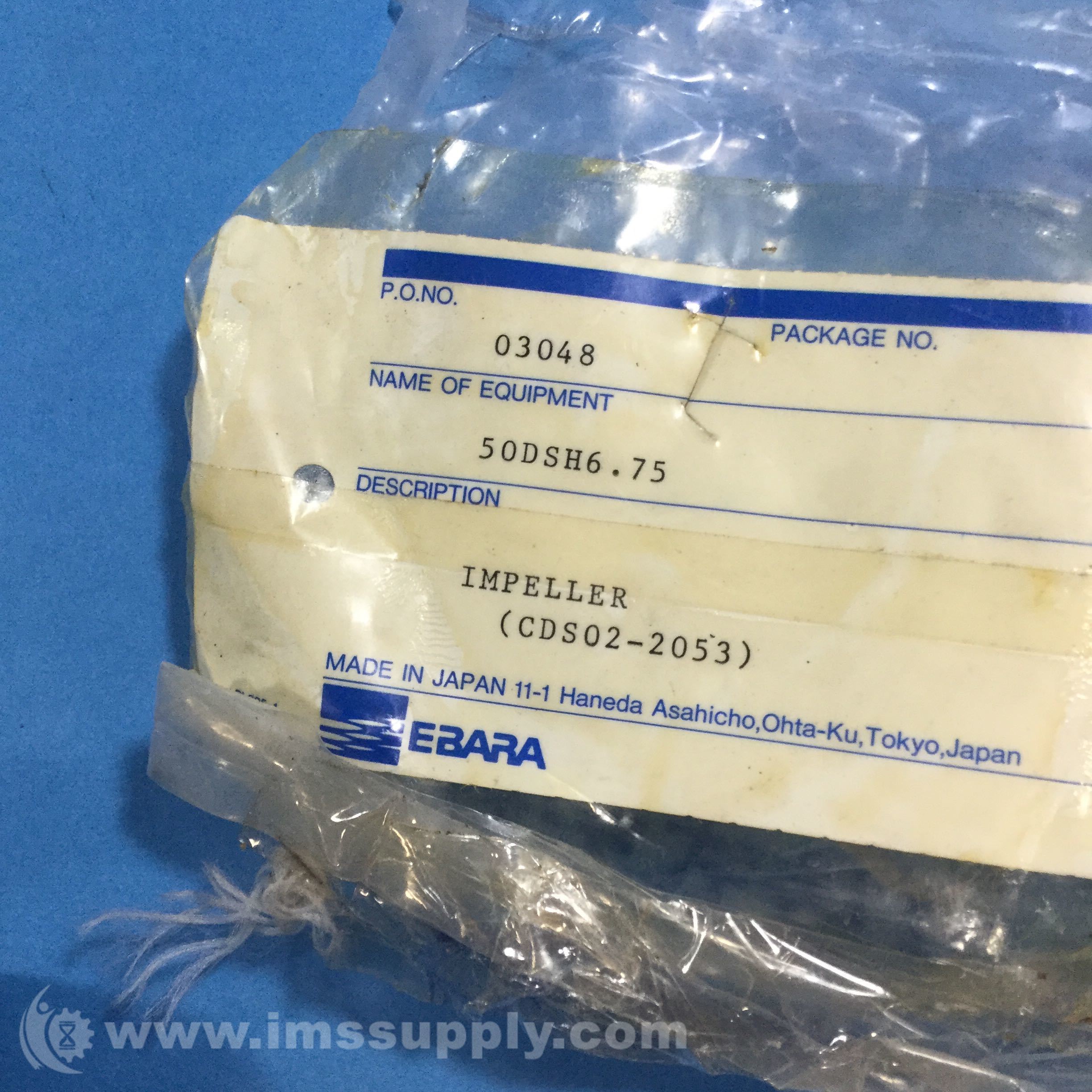 Ebara 021 Impeller, Ductile Iron, for 50DSHU6.4 Sump Pump