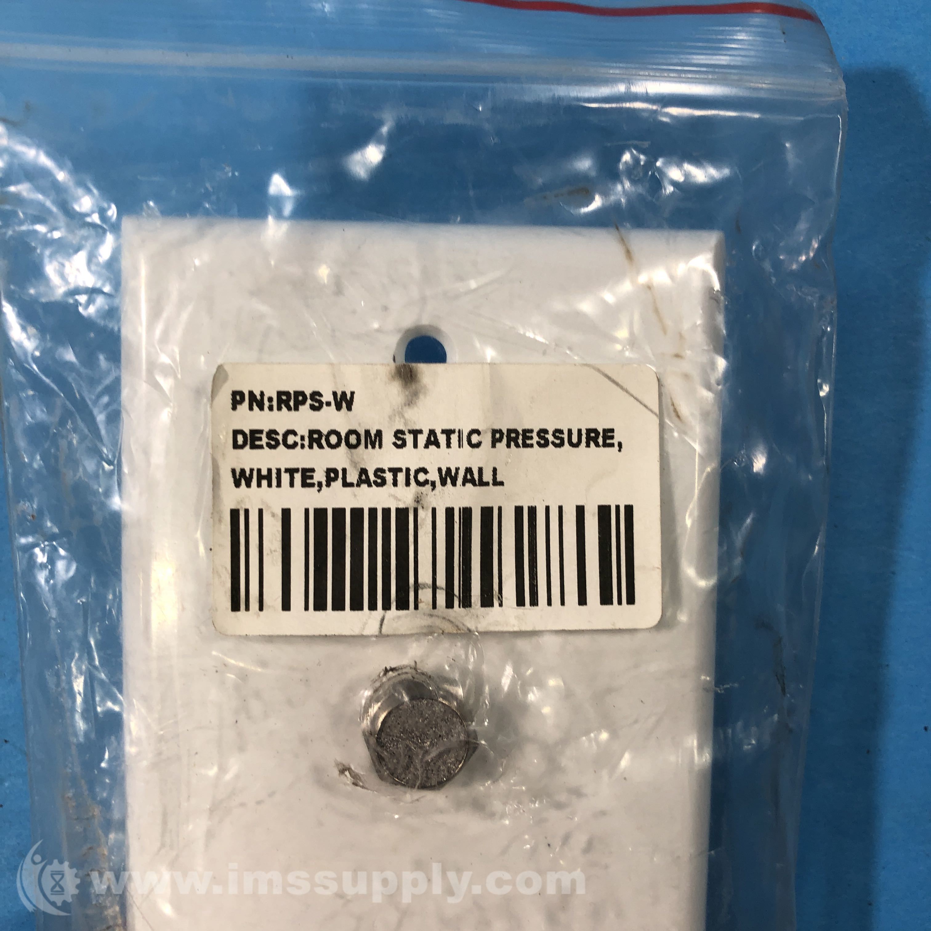 RPS-W Room Static Pressure, White, Plastic, Wall-Mount - IMS Supply