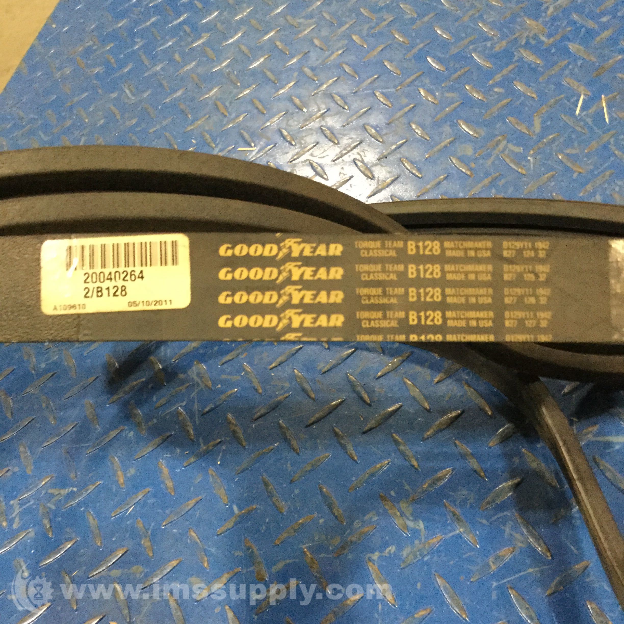 Details about   Goodyear 3/B128 Banded V-Belt Torque Team Classical B128 Made In USA #04BRM 