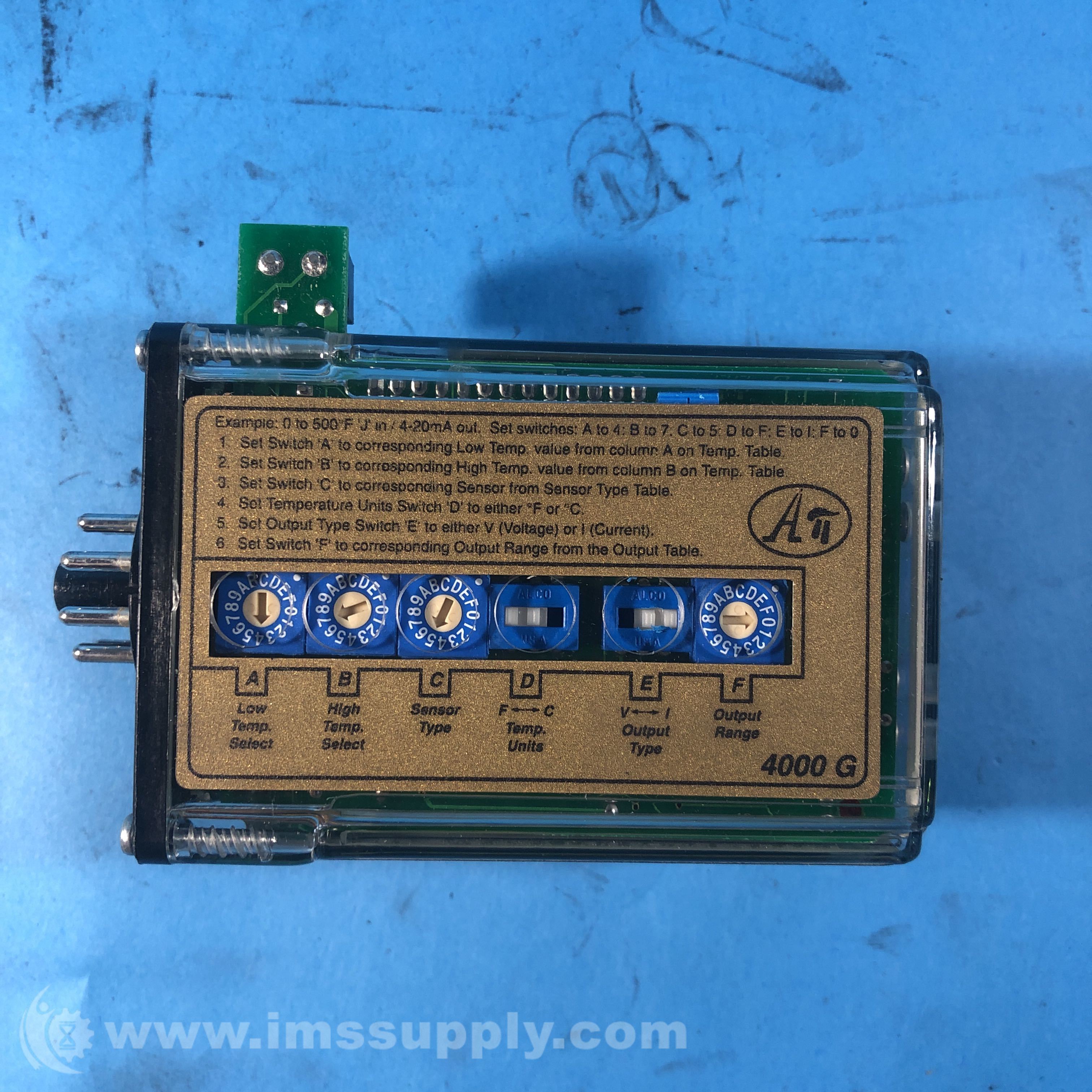 Absolute Process Instruments API 4000G Signal Converter - IMS Supply