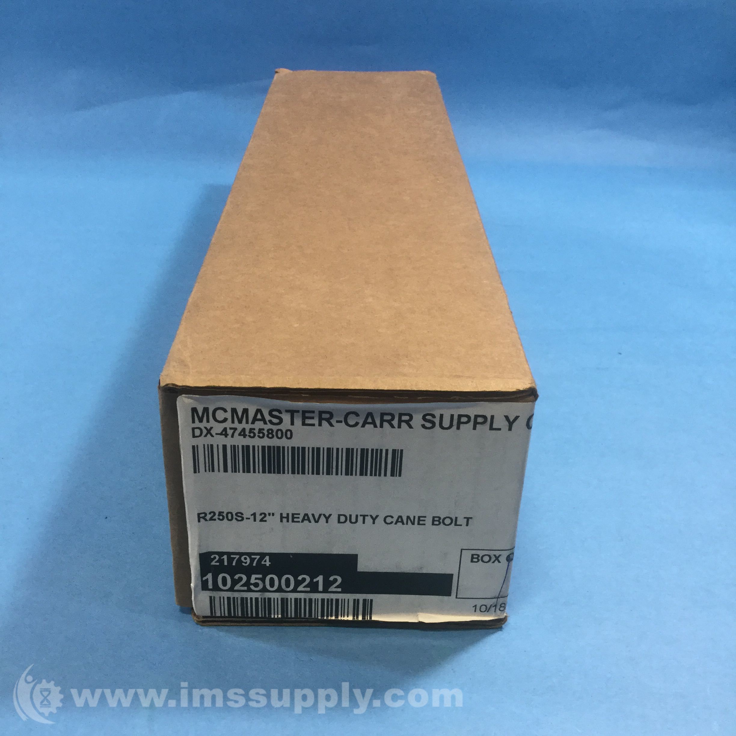 McMasterCarr DX47455800 R250S12 Heavy Duty Cane Bolt IMS Supply