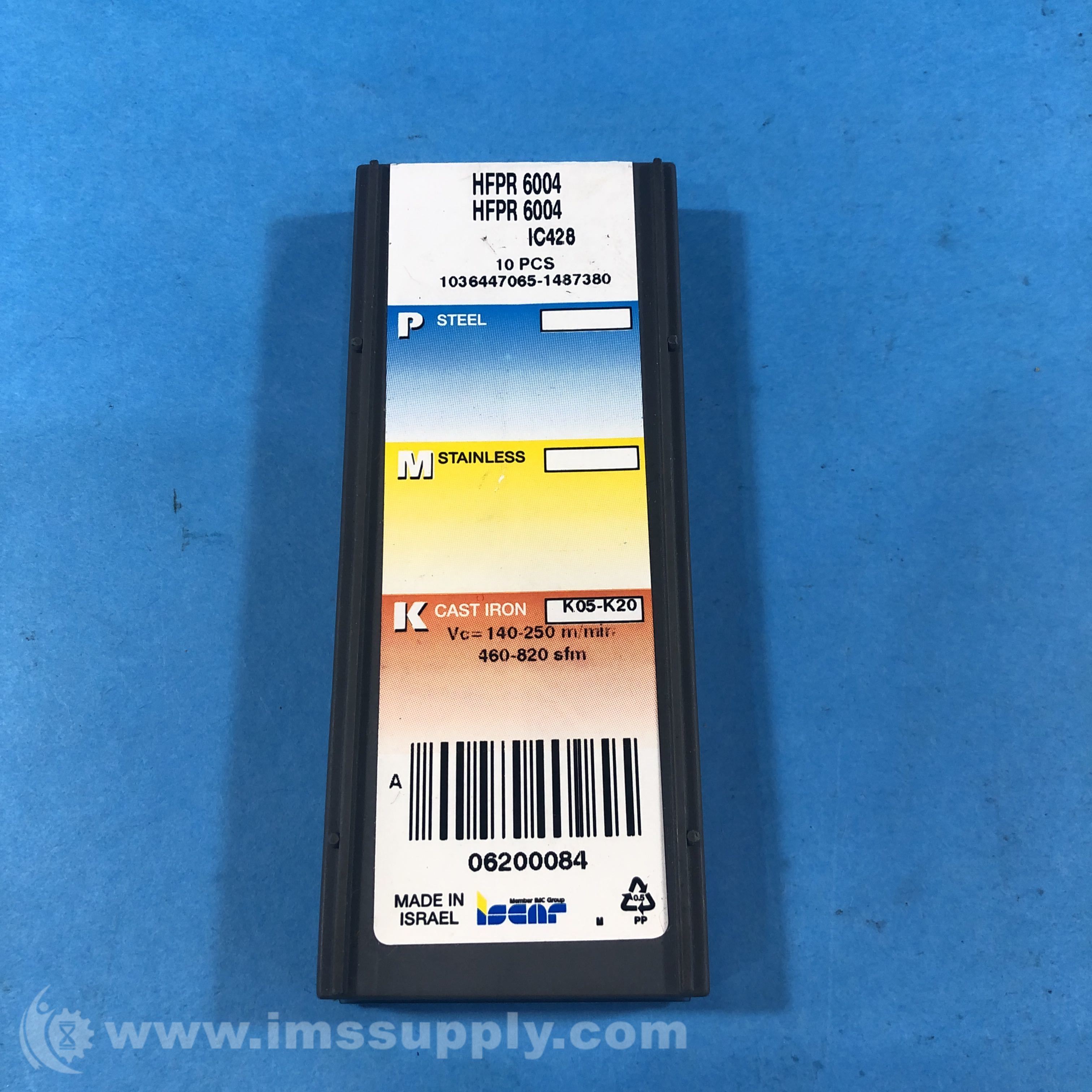 ISCAR HFPR 6004 IC428 Pack of 10 - IMS Supply