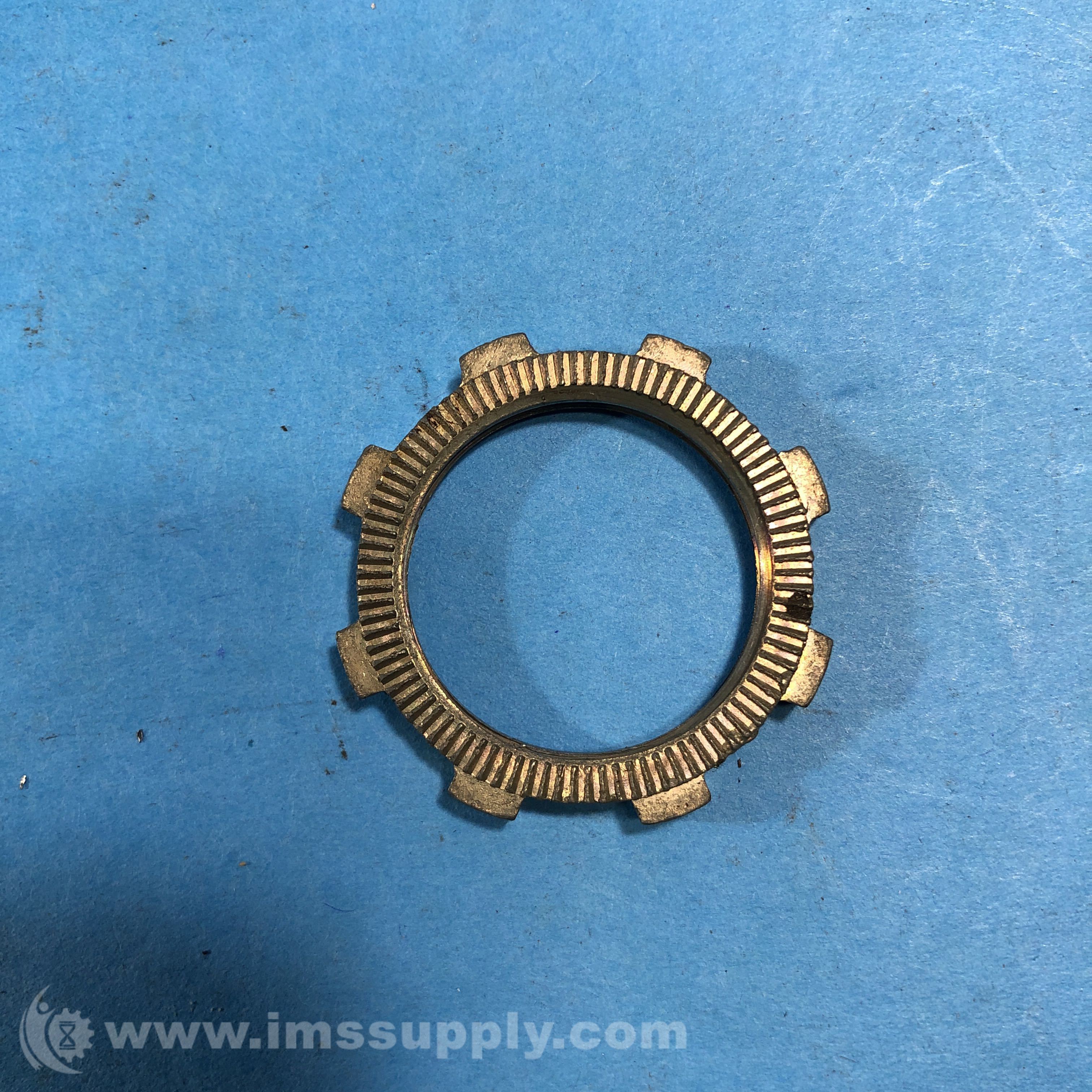 Bridgeport 5 Knurled Conduit Locknut, 8 Tooth IMS Supply