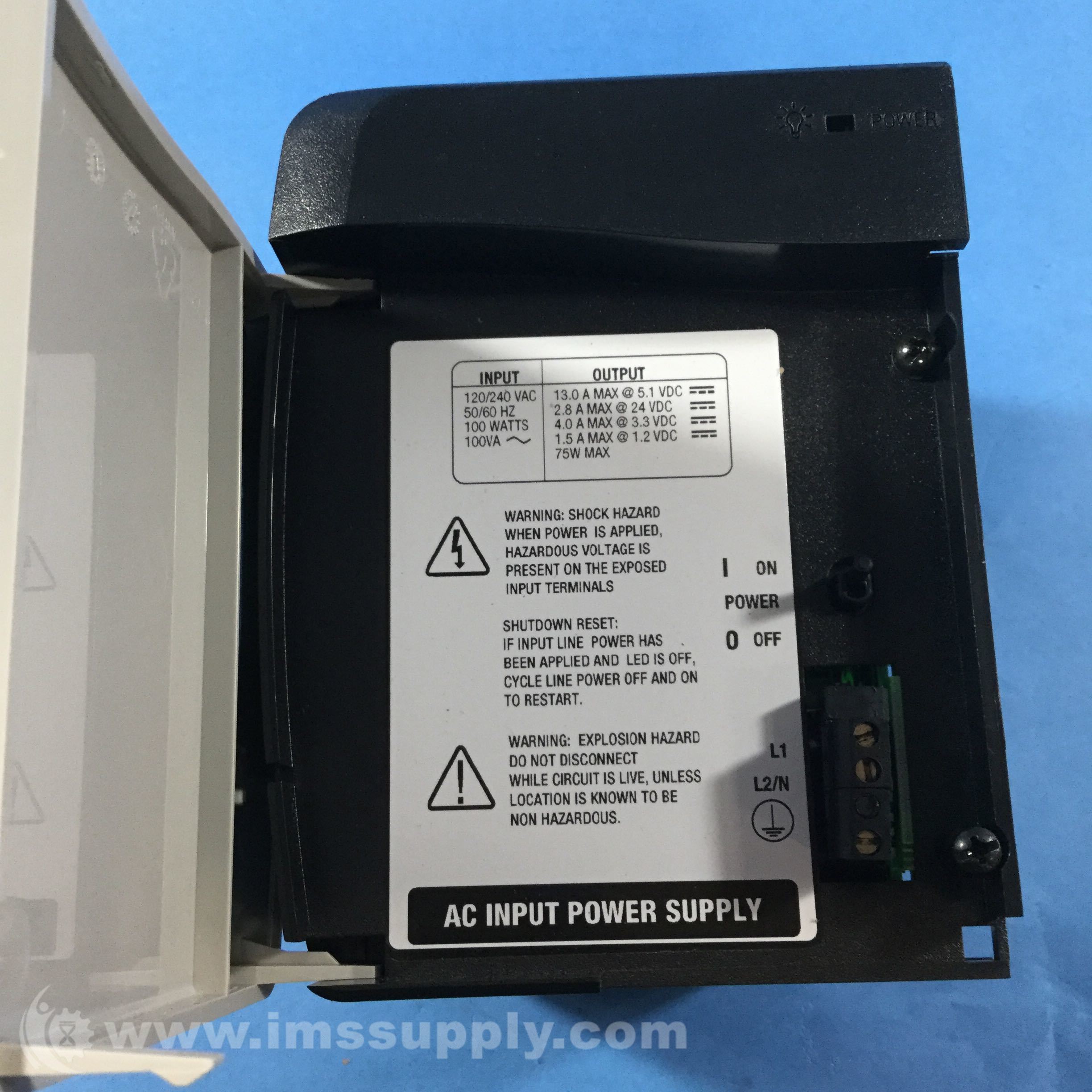 Allen Bradley 1756PA75 Power Supply 85 265VAC 20A 25W IMS Supply