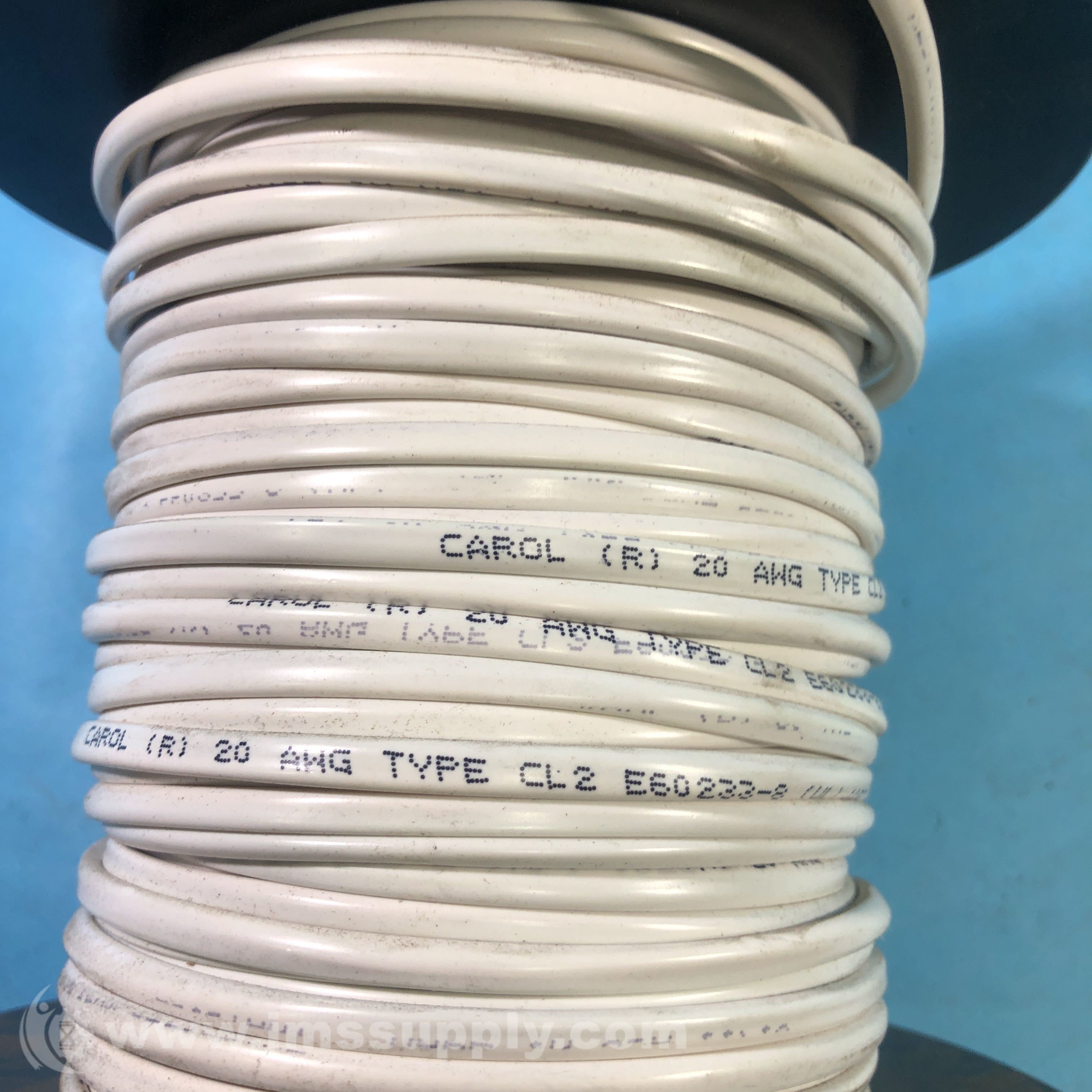 Carol Cable 05485.R5.02 250 Feet White Thermostat Wire IMS Supply