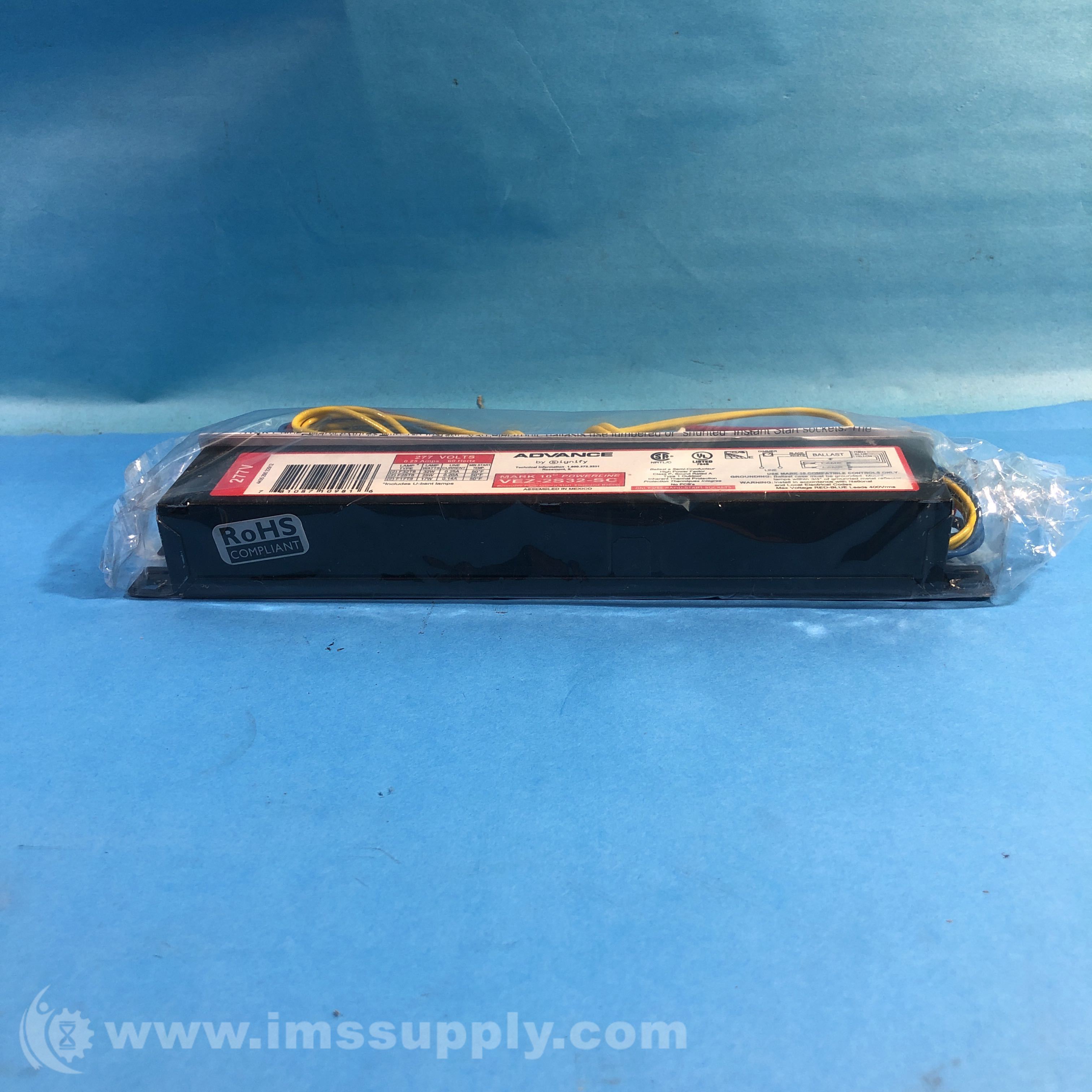 Advance Transformer Co. VEZ-2S32-SC Linear Fluorescent Ballast - IMS Supply
