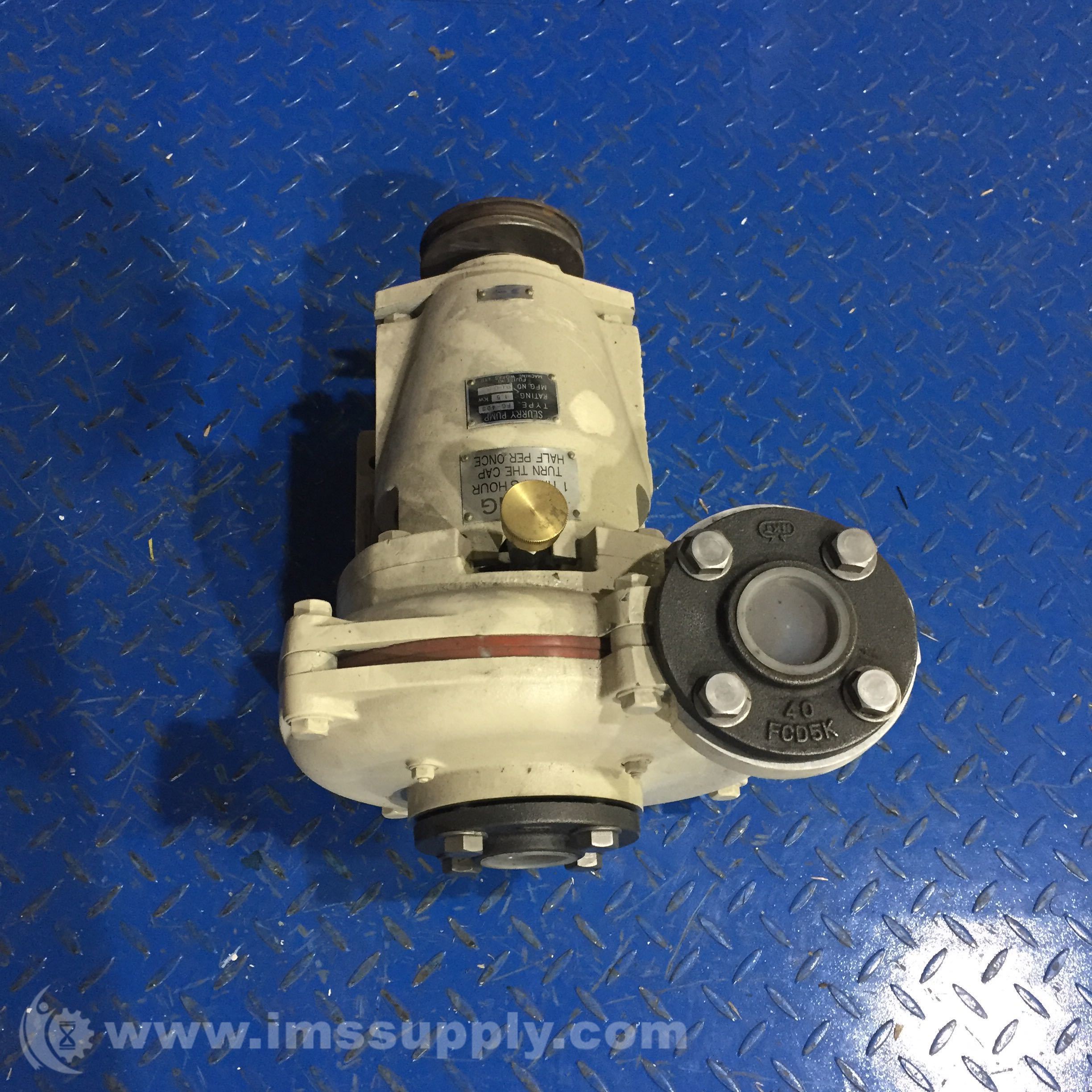 Fuji Seiki FG-40S Slurry Pump, 9688, 1.5Kw - IMS Supply
