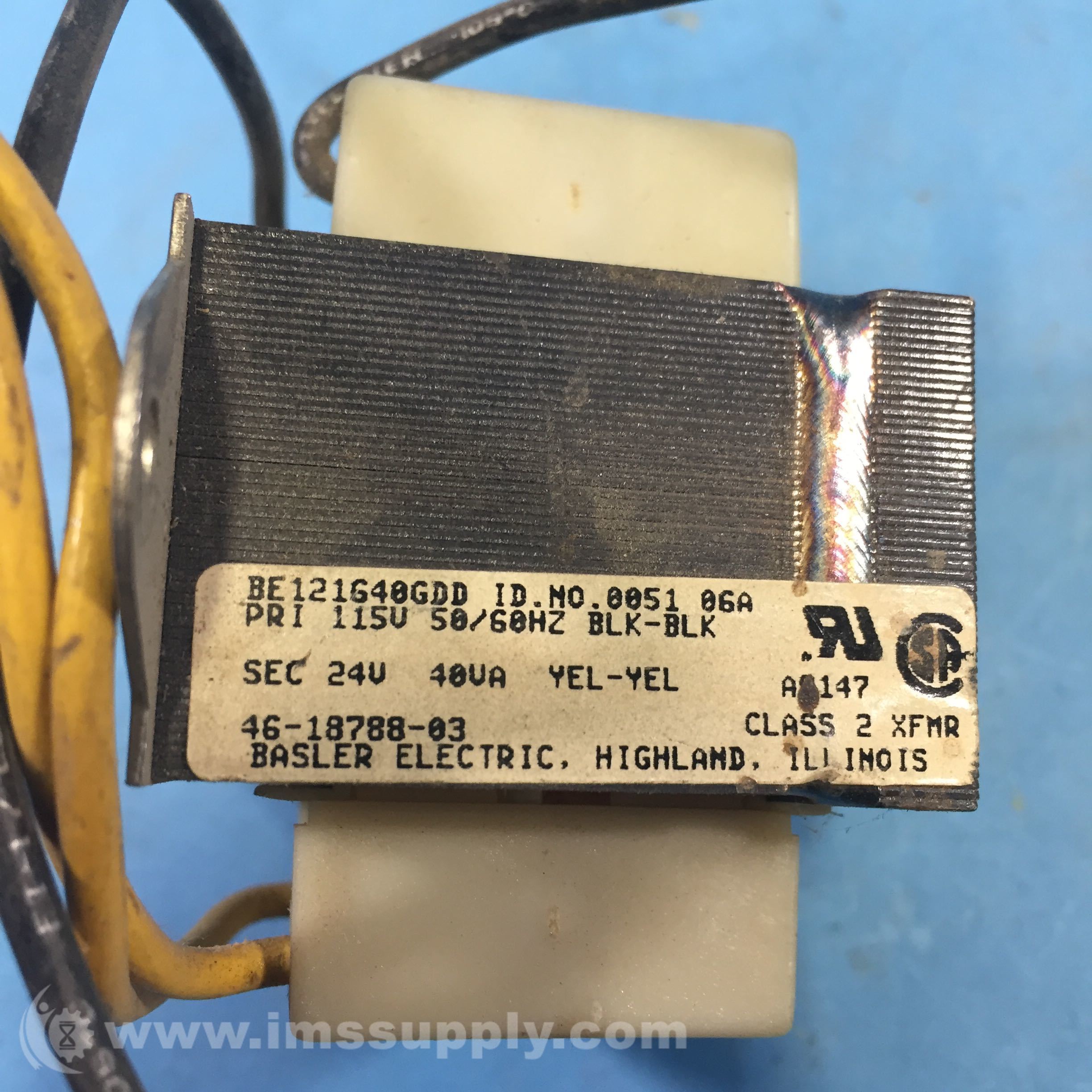 Basler Electric BE121640GDD Furnace Transformer IMS Supply