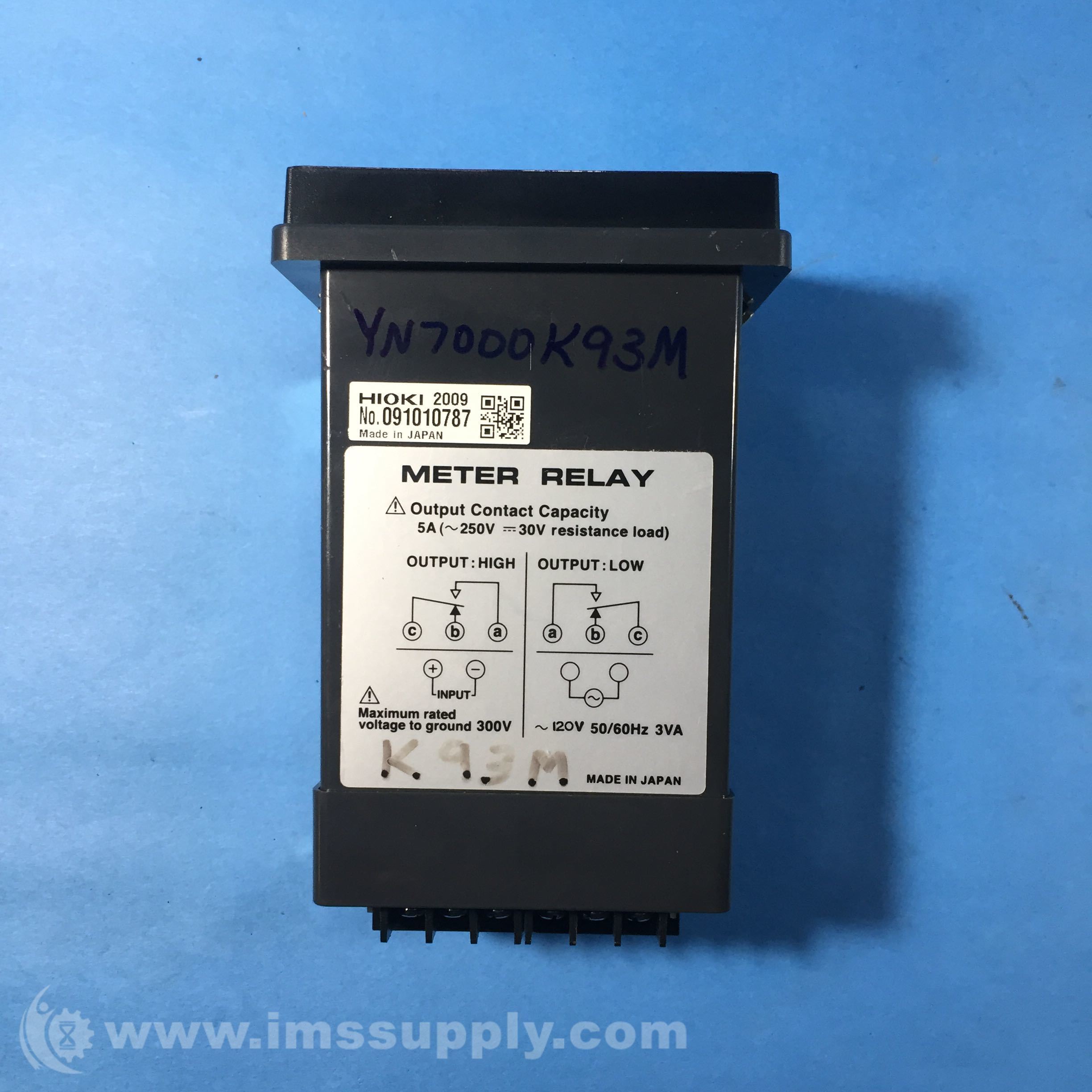 Hioki 2103HL Meter Relay IMS Supply