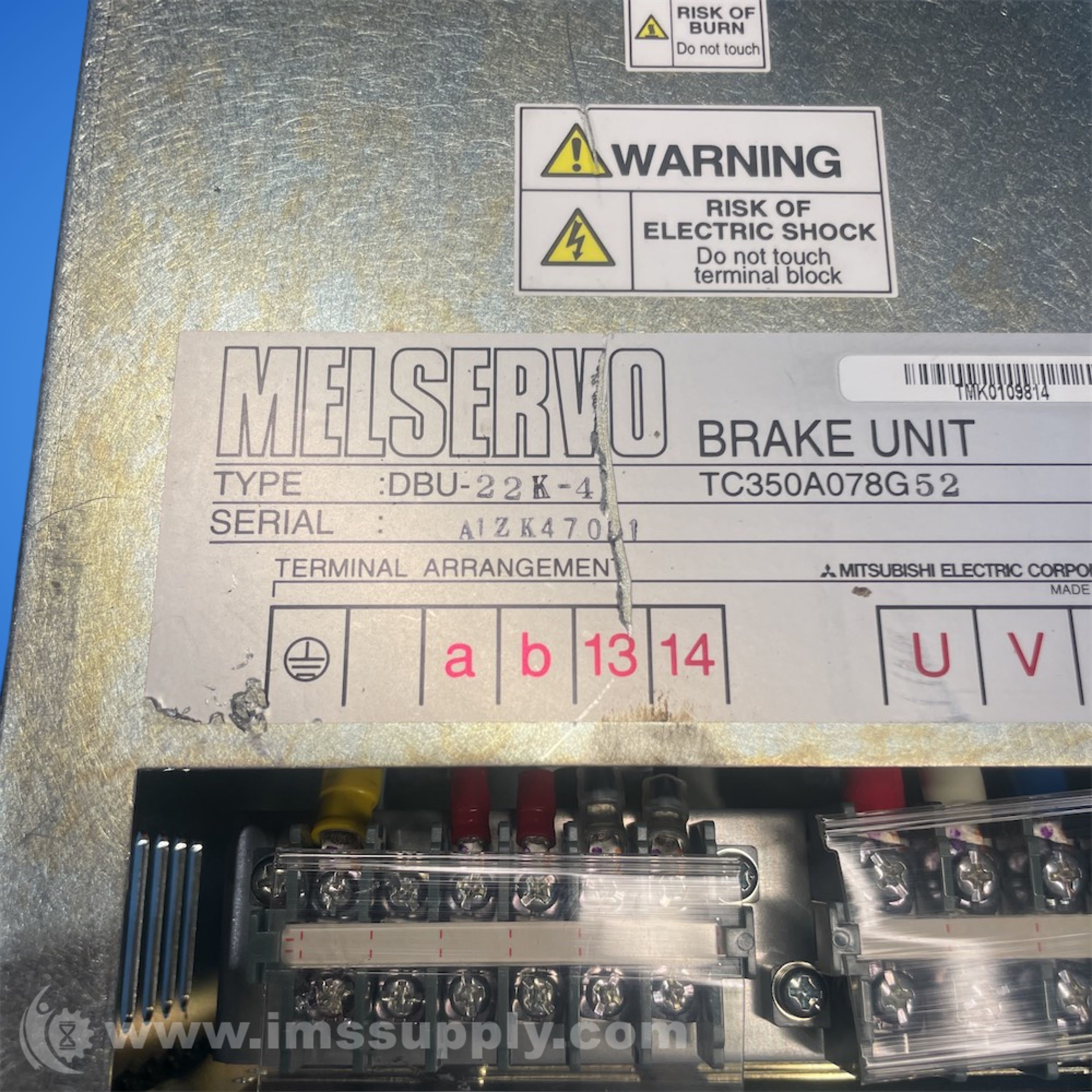 Mitsubishi Electric DBU-22K-4 Dynamic Braking Unit - IMS Supply