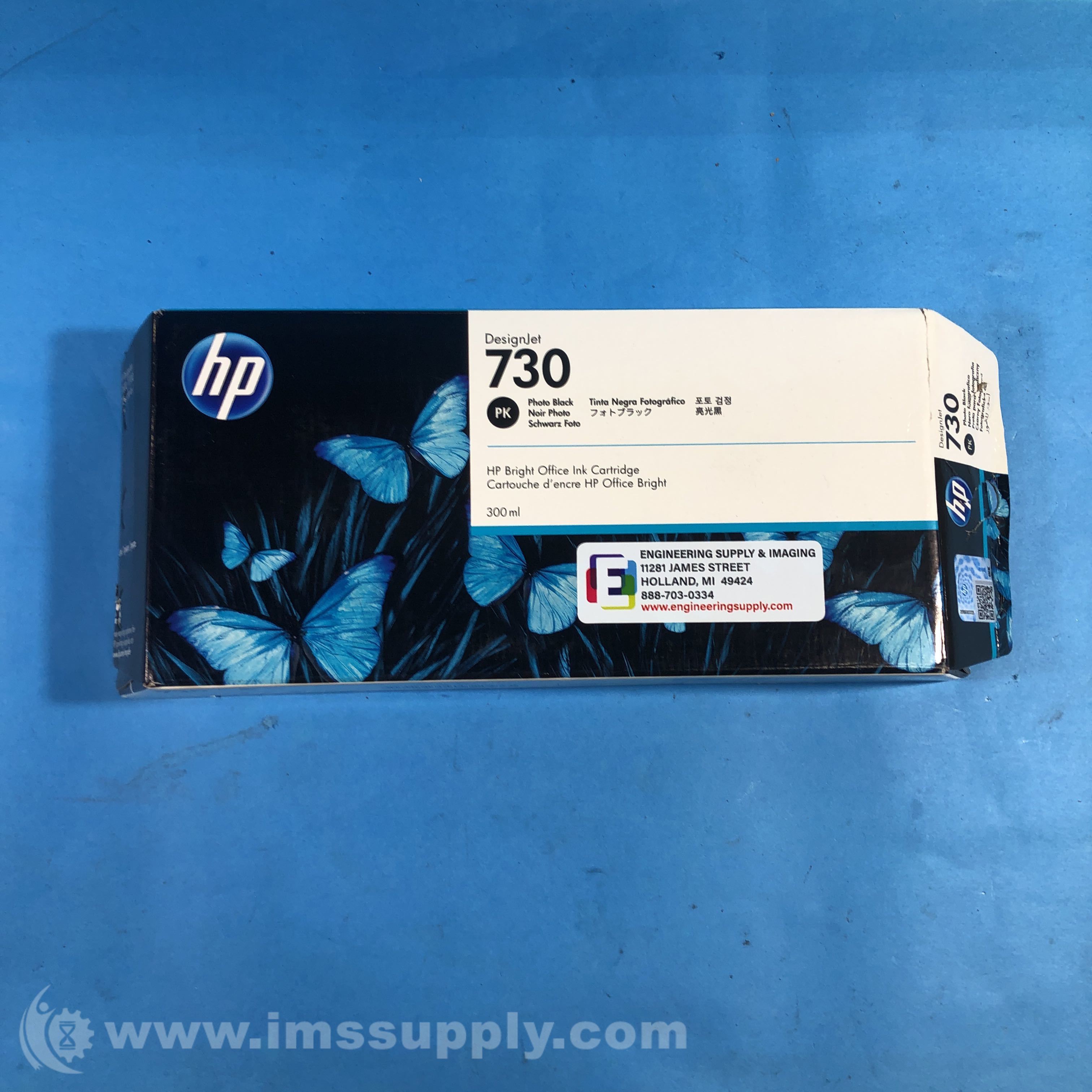 Hewlett Packard P2V73A Photo Black DesignJet Ink Cartridge, 730 - IMS ...