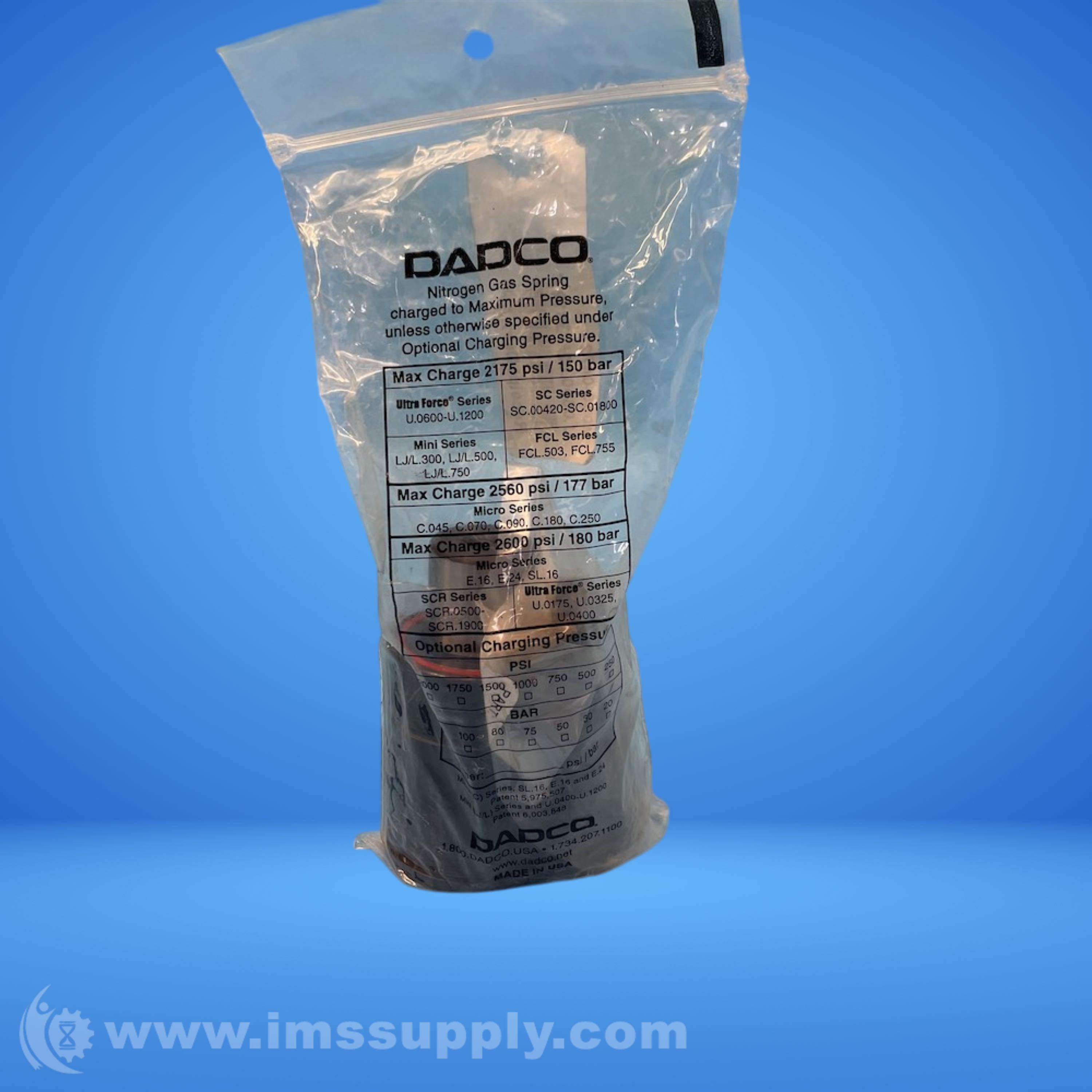 DADCO U.0800.025.T0 Nitrogen Gas Spring - IMS Supply