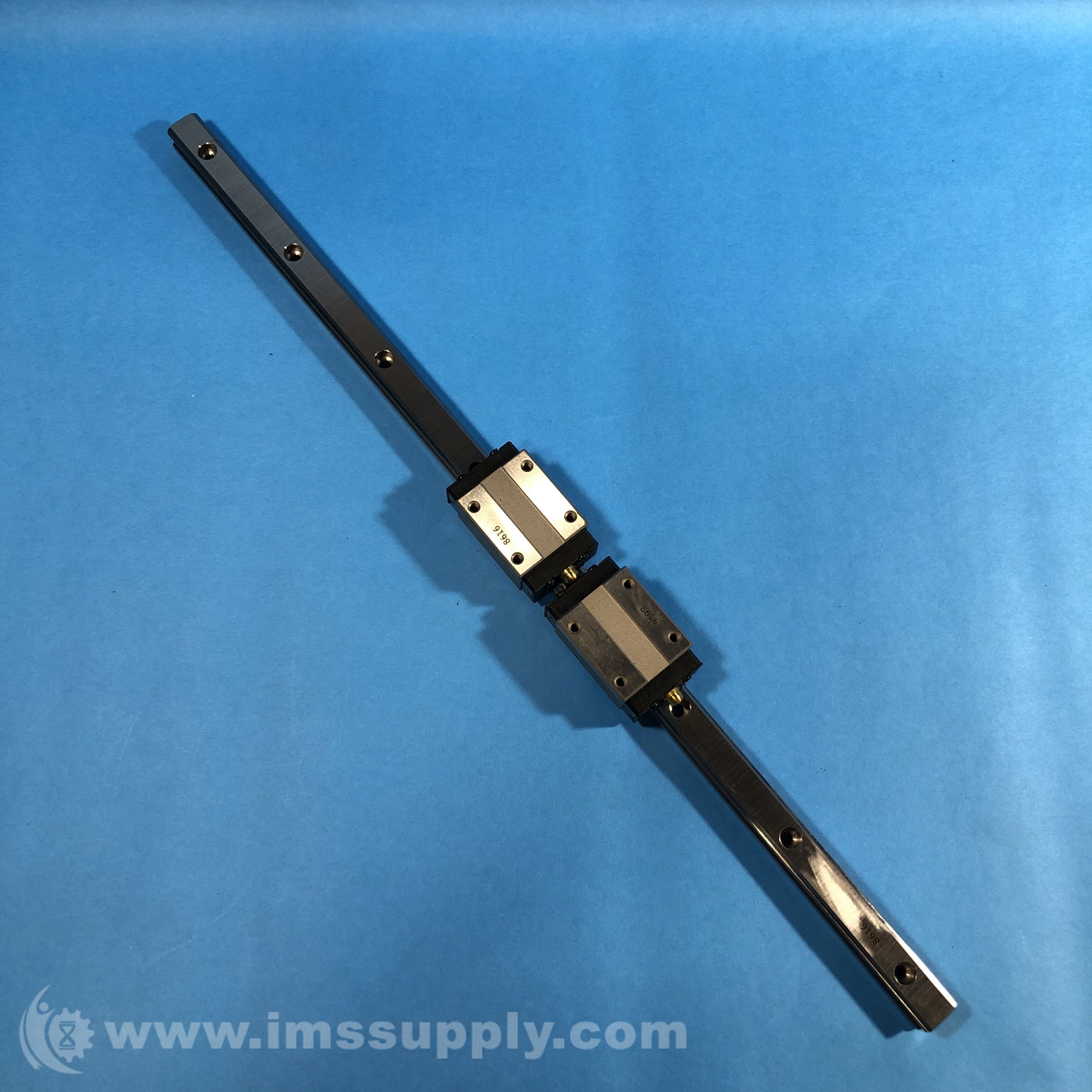THK HSR15A2SSC1+410L Linear Rail and (2) Guide Blocks - IMS Supply