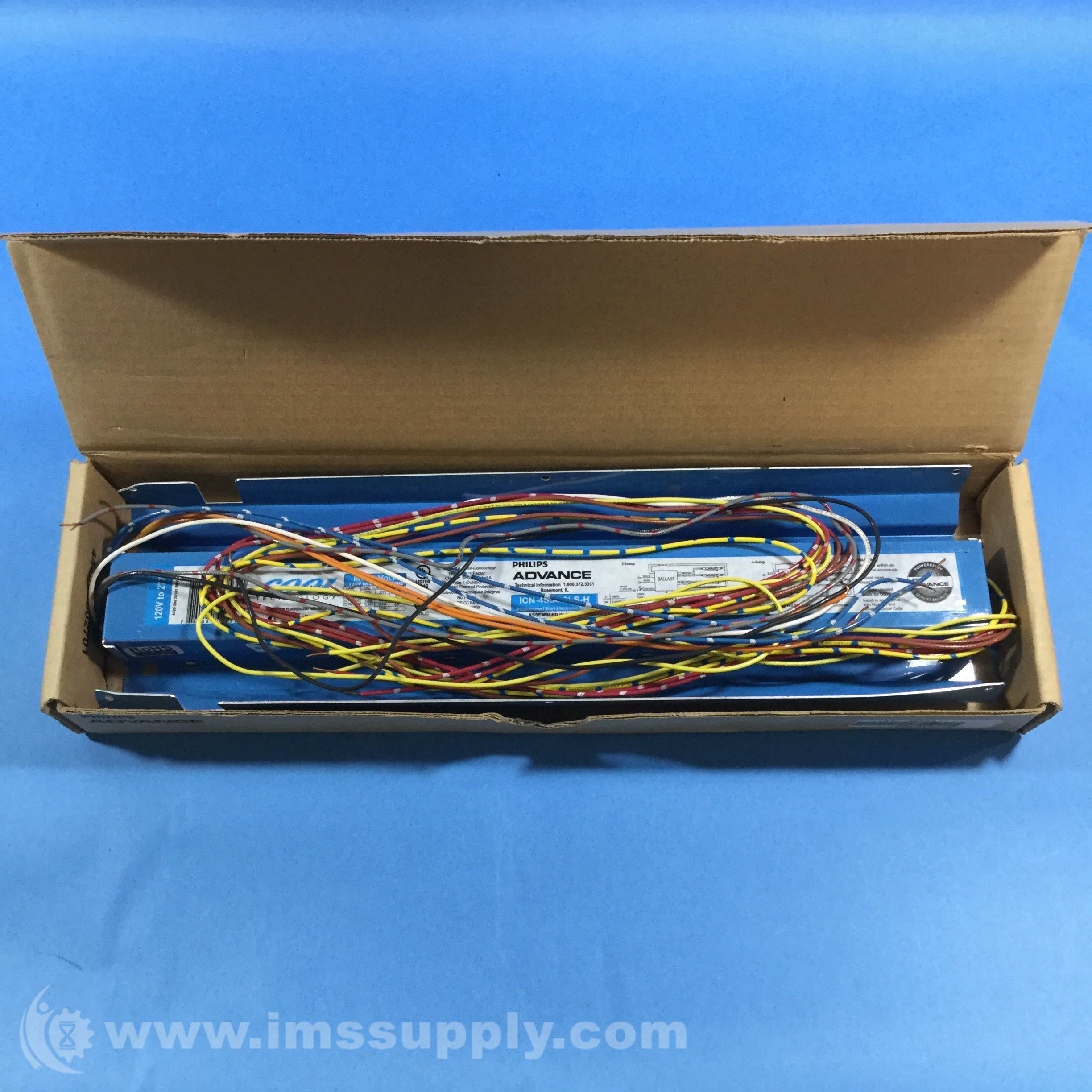 Phillips ICN 4S54 2LS H Electronic Ballast T5 Lamps 120 277V IMS Supply