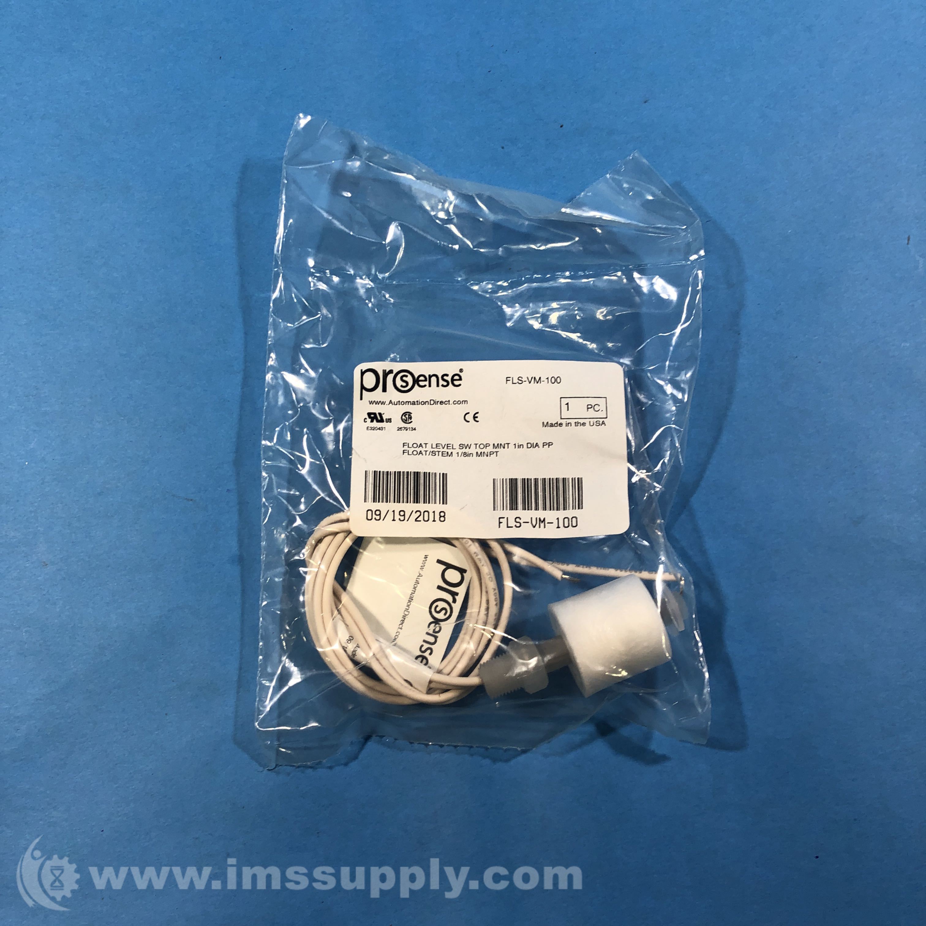 ProSense FLS-VM-100 Float Liquid Level Switch - IMS Supply