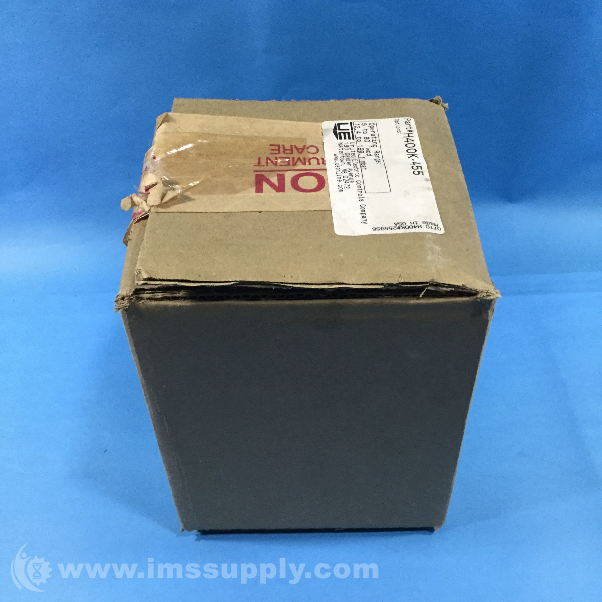 United Electric Controls H400K455 Differential Pressure Switch IMS