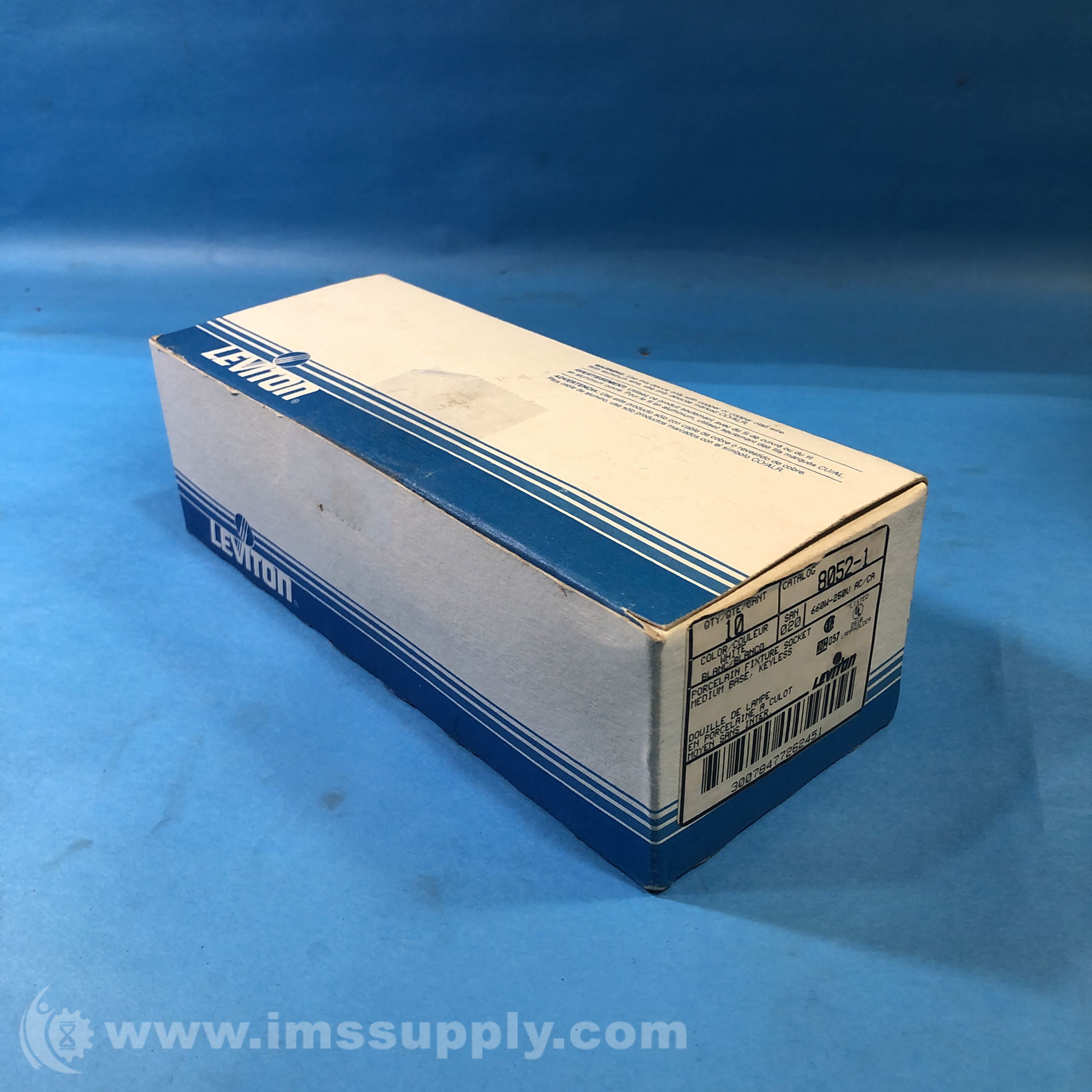 Leviton 8052-1 Porcelain Keyless Lampholder - IMS Supply