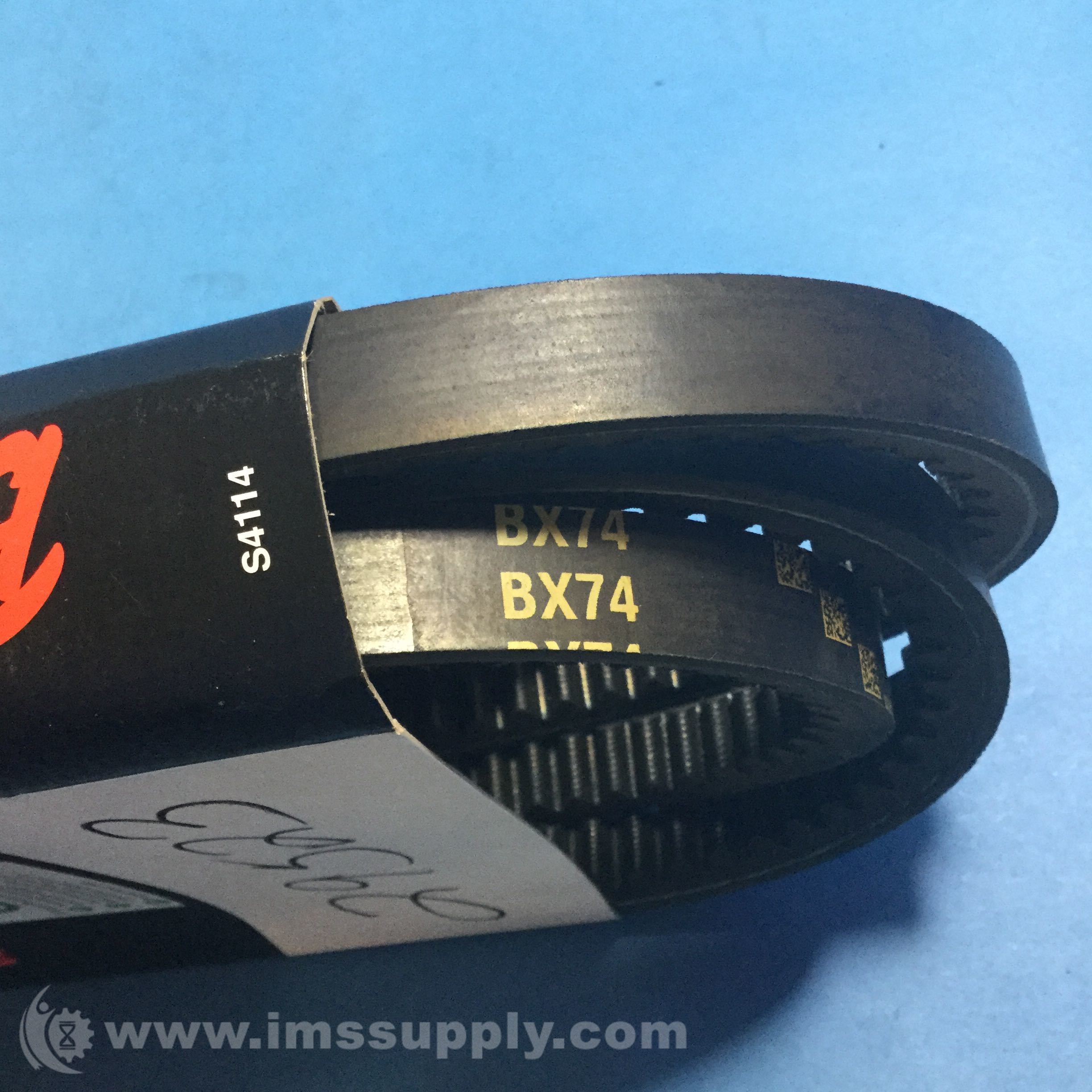 Gates BX74 Tri-Power Belt, BX Section, BX74 Size, 21/32 - IMS Supply