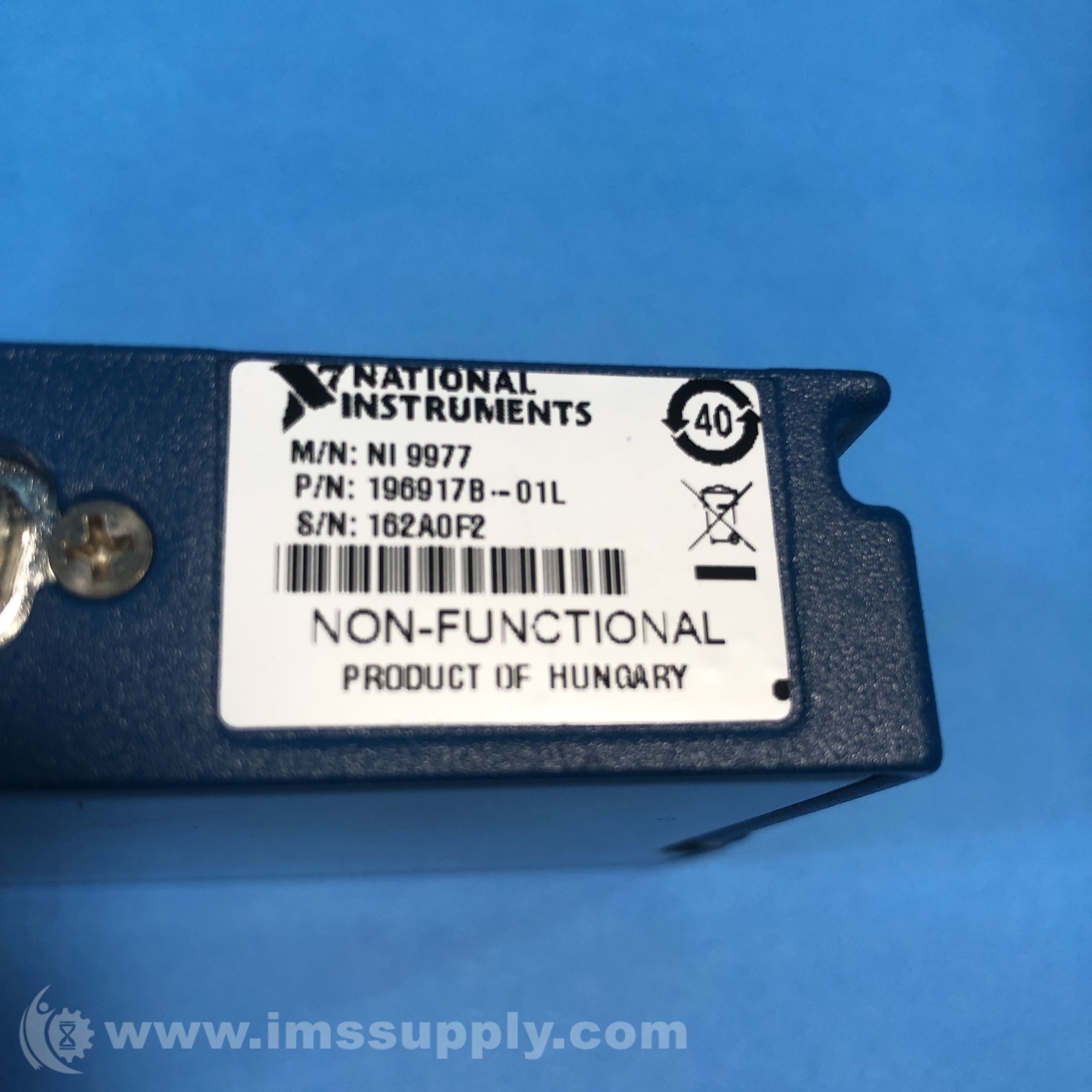 National Instruments 196917B-01L Filler Module - IMS Supply