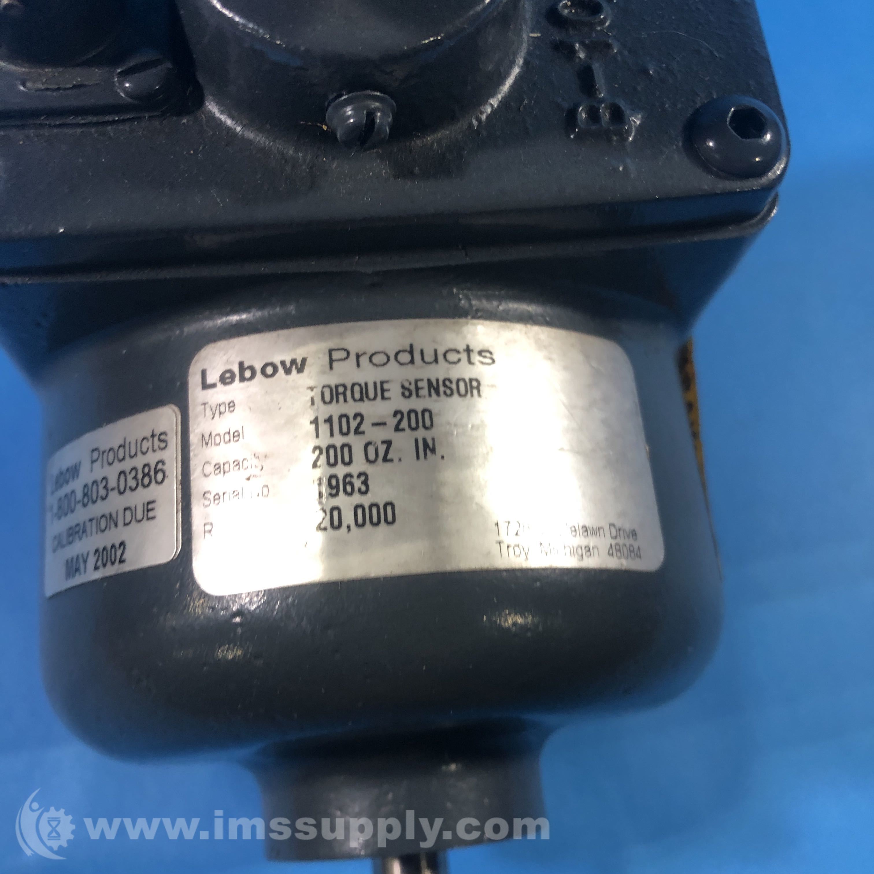 Lebow Products Inc 1102200 Torque Sensor IMS Supply