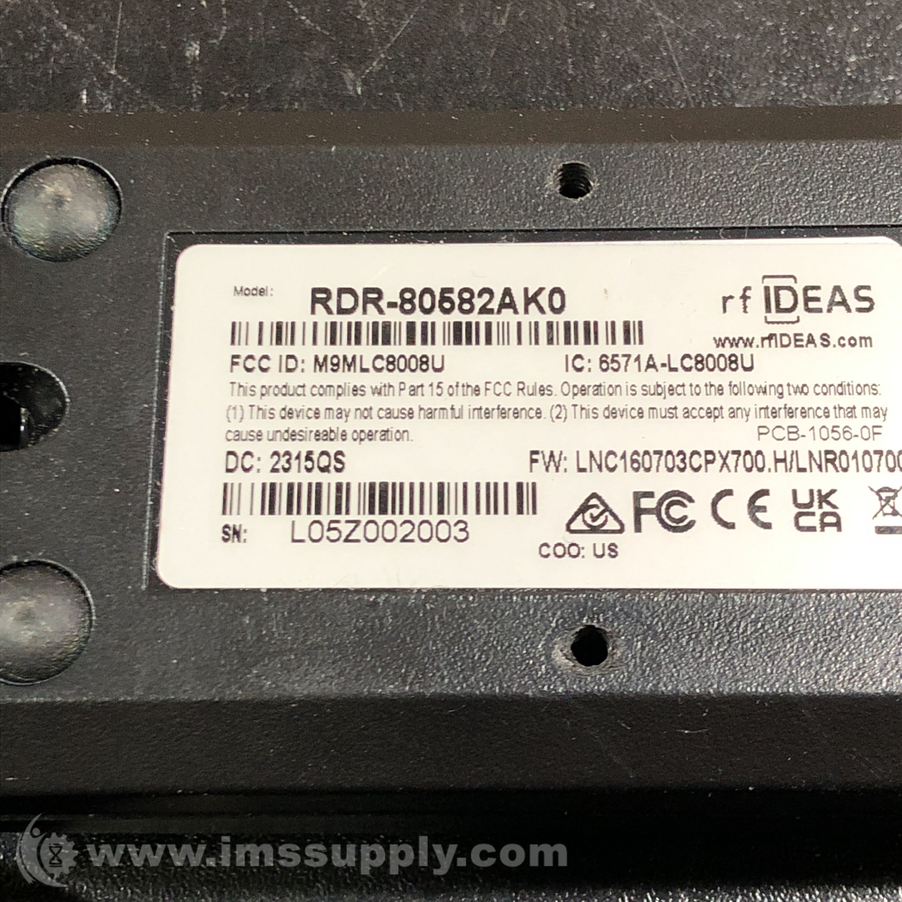 RF IDeas RDR-80582AK0 Proximity Reader - IMS Supply