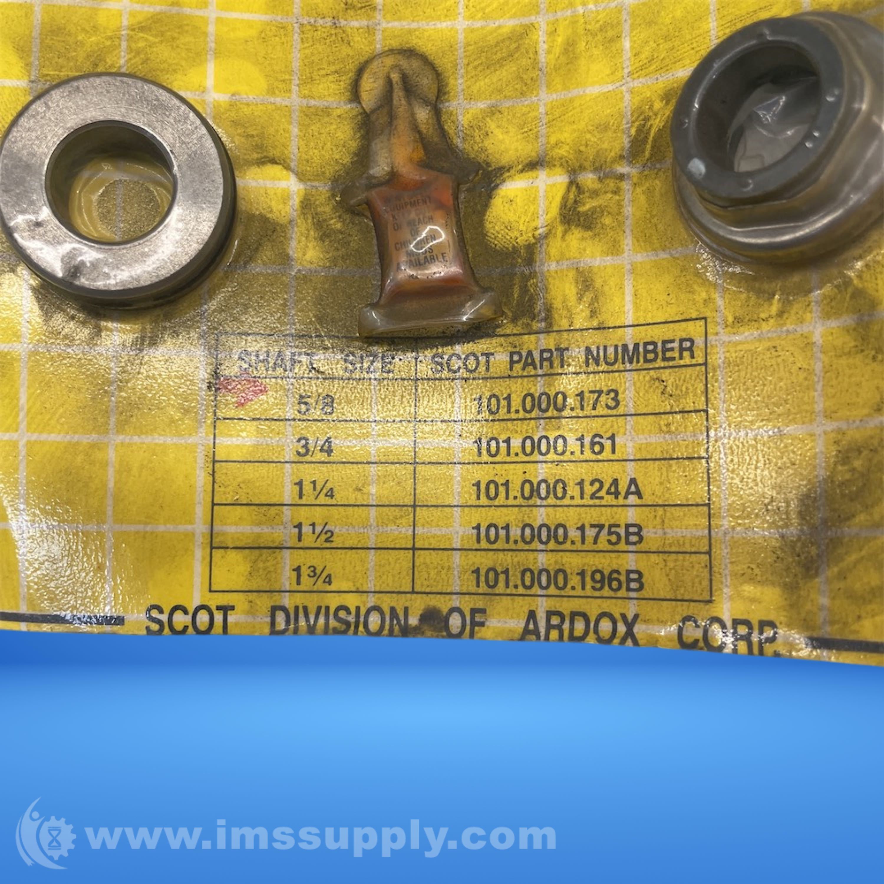 SCOT 101.000.173 Mechanical Pump Seal - IMS Supply