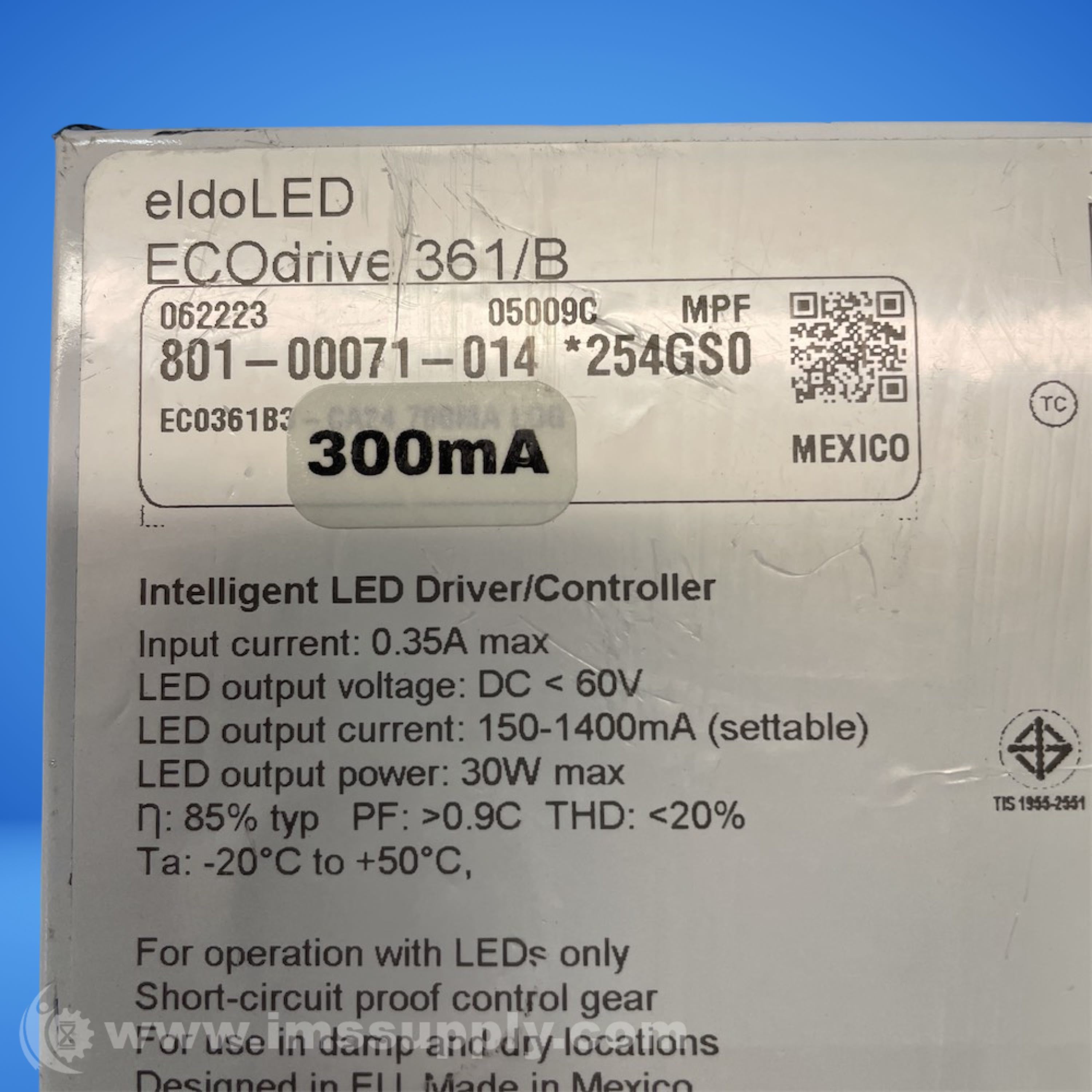 EldoLED 801-00071-014 Type 300mA - IMS Supply