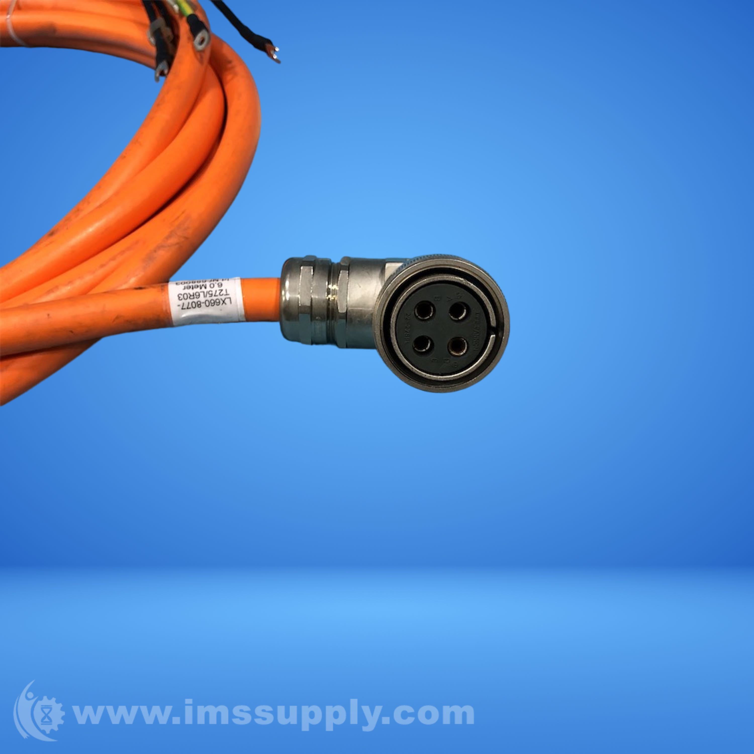 Fanuc LX660-8077-T275/L6R03 Servo Motor Power Cable - IMS Supply