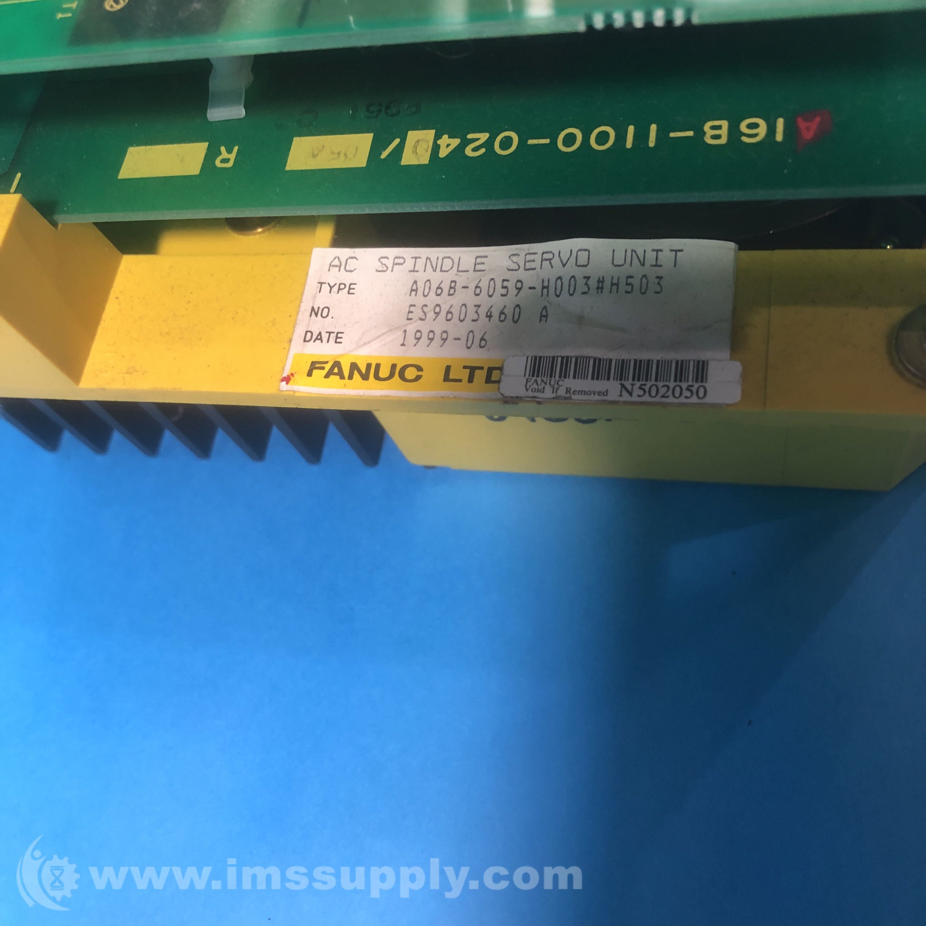 Fanuc A06B-6059-H003#H503 AC Spindle Servo Unit - IMS Supply