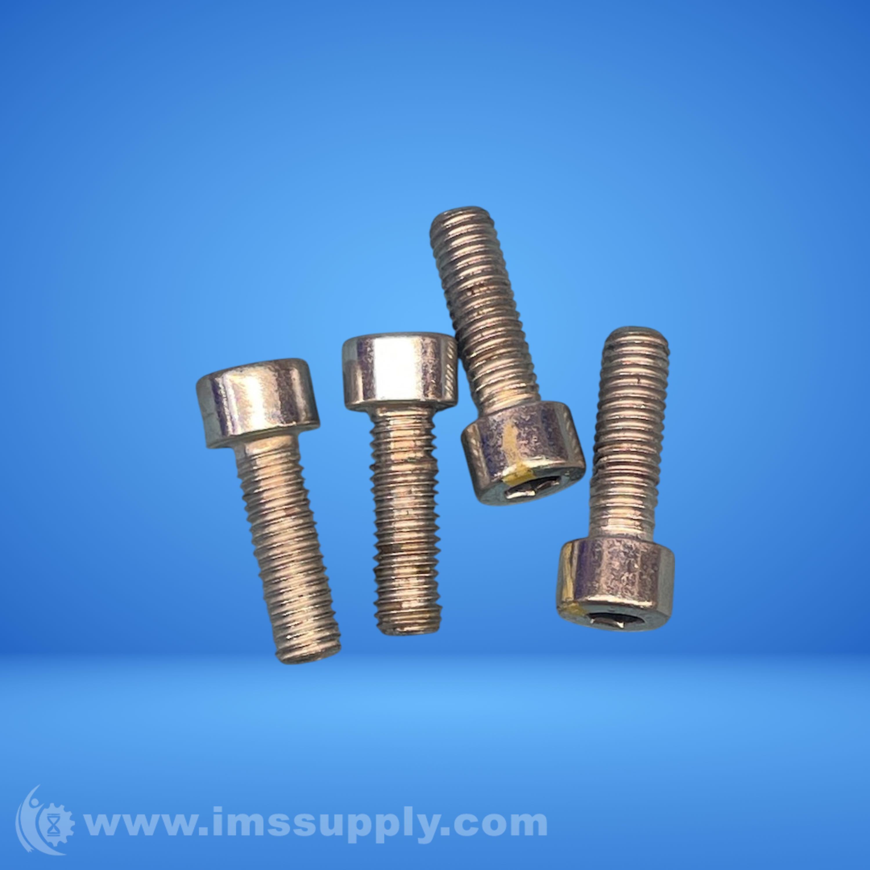 Pack of 4 Socket Head Screws, Hex Drive, Fully Threaded - IMS Supply