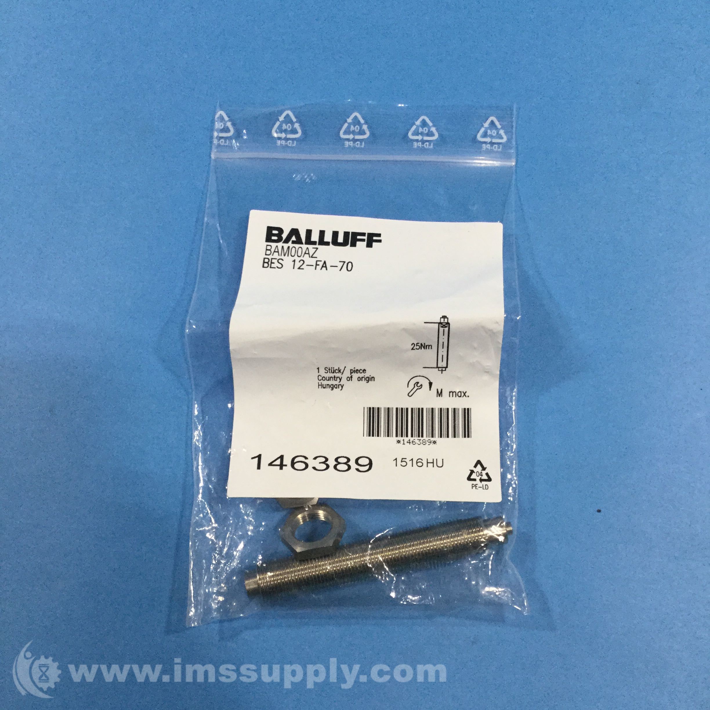 Balluff BAM00AZ Inductive Sensor Plunger Probe - IMS Supply