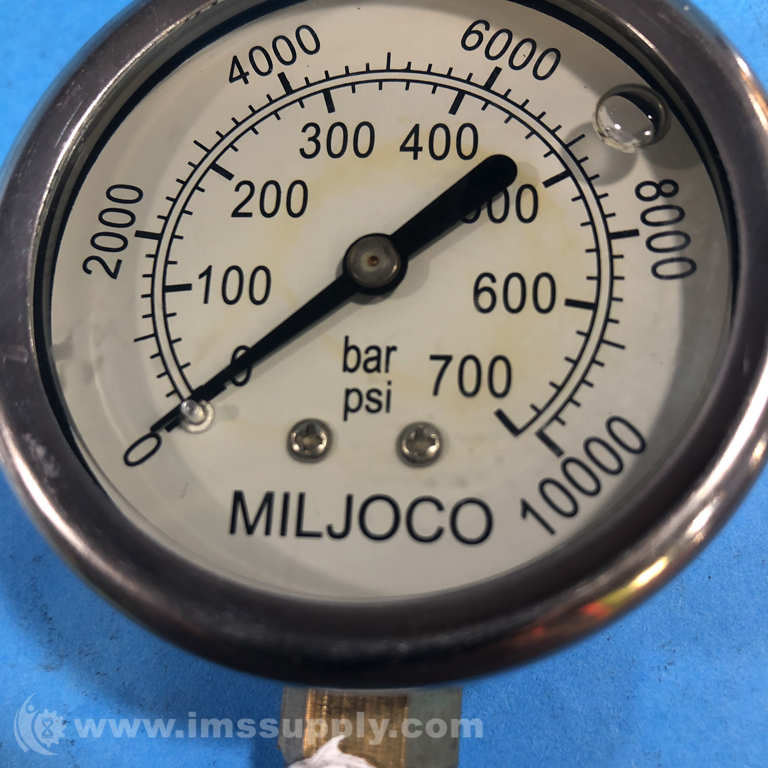 Miljoco 0700 bar / 010000 psi Pressure Gauge IMS Supply