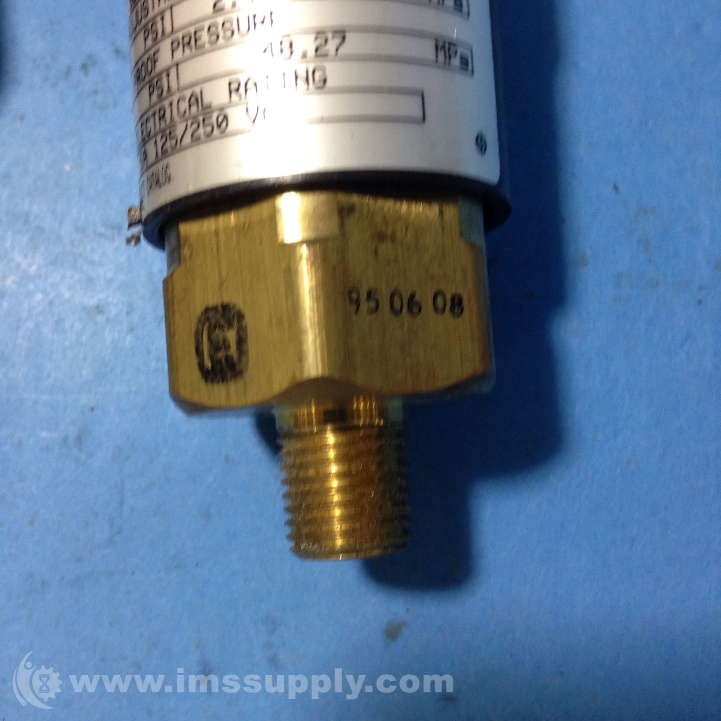 basil様826専用 Barksdale BPS312FM0400BPQ6 BARKSDALE PRESSURE SWITCH, 400B