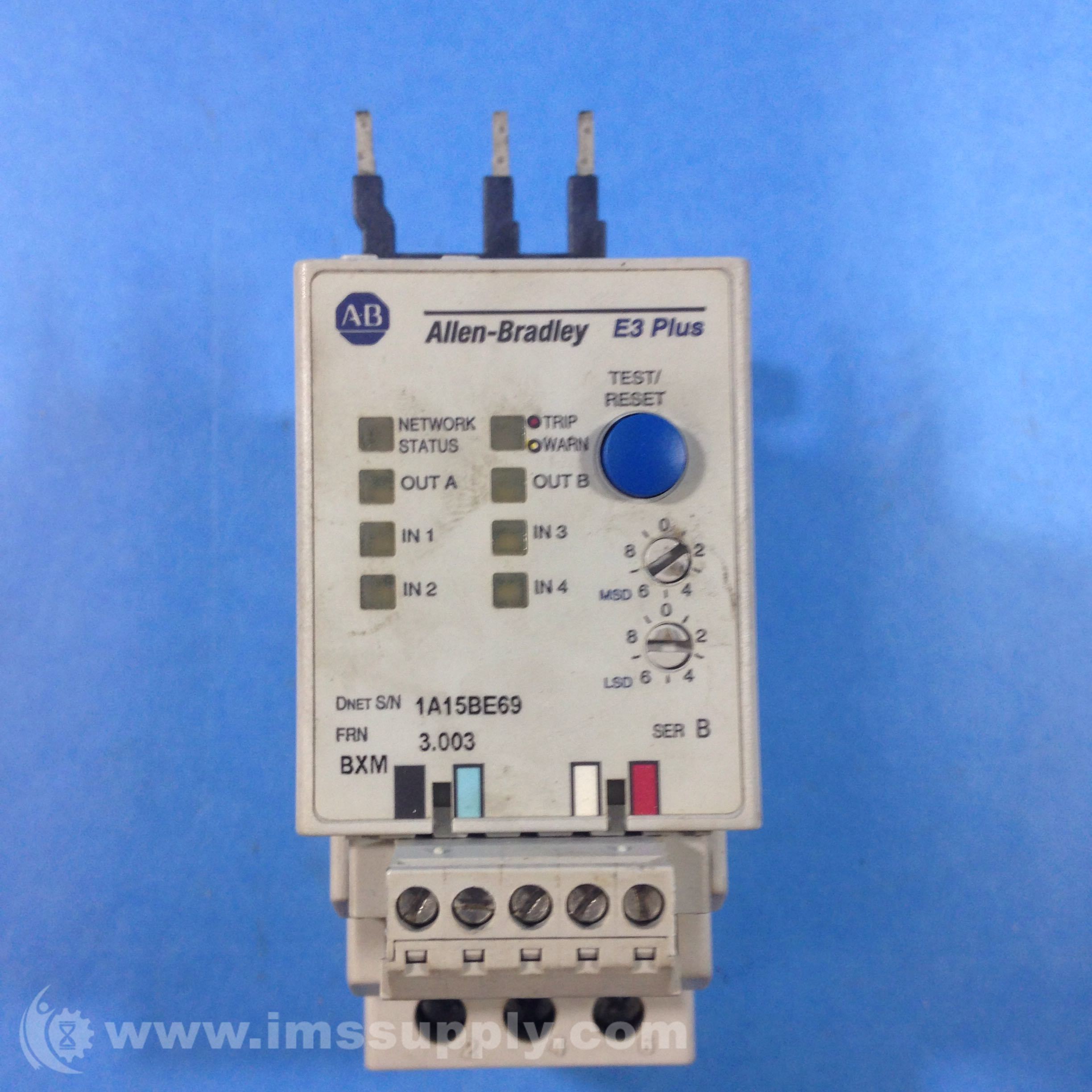 Allen Bradley 193EC2BB Solid State Overload Relay IMS Supply