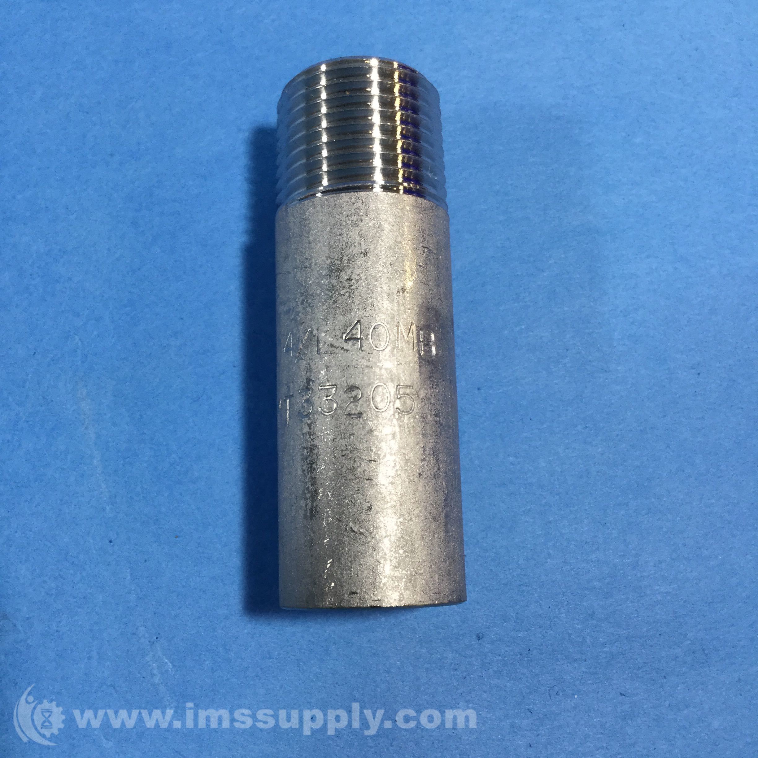 McMasterCarr 9157K32 Stainless Steel Pipe Nipple 3/8 Pipe Size IMS