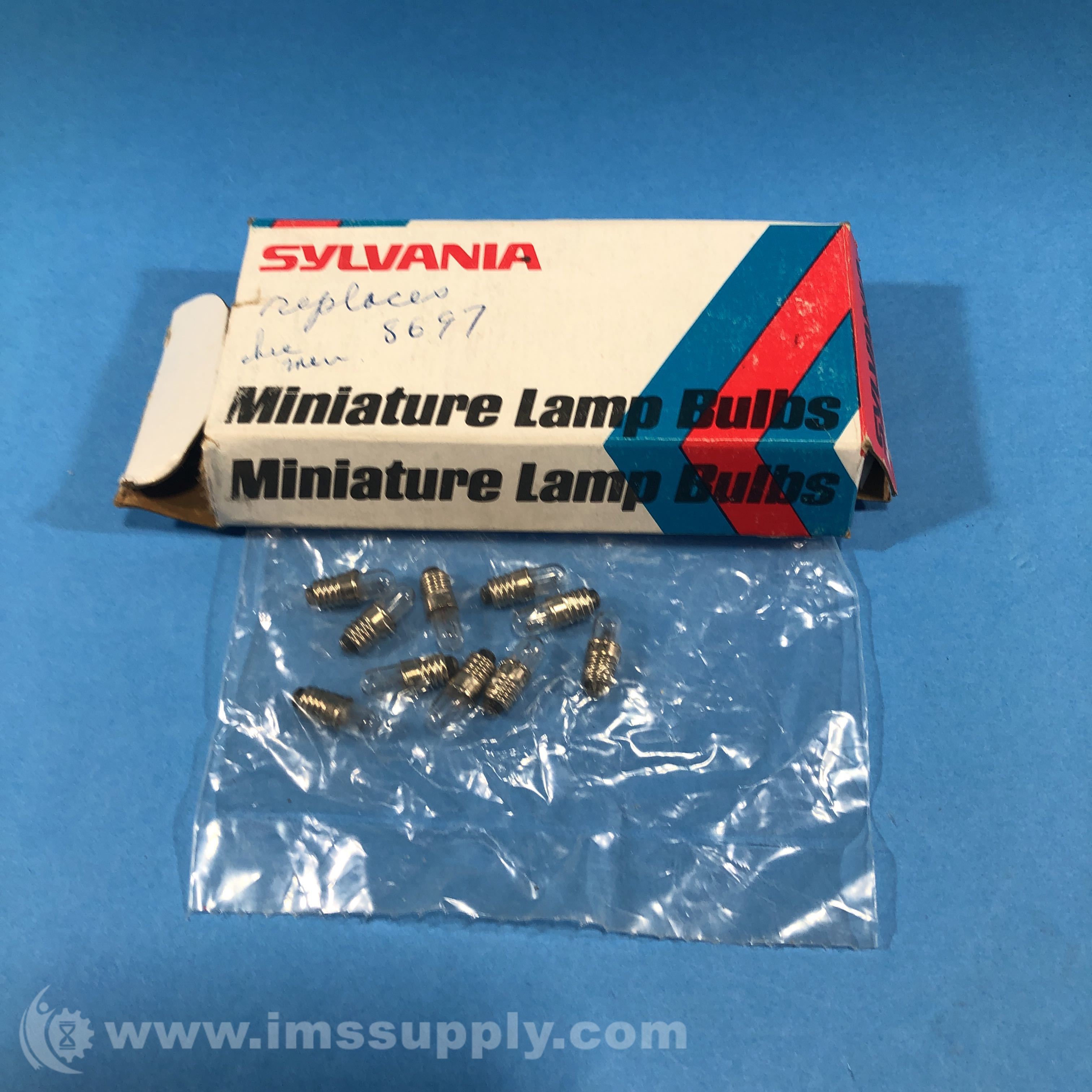 Sylvania 33361-0 373 Box of 10 Miniature Lamp Bulbs - IMS Supply