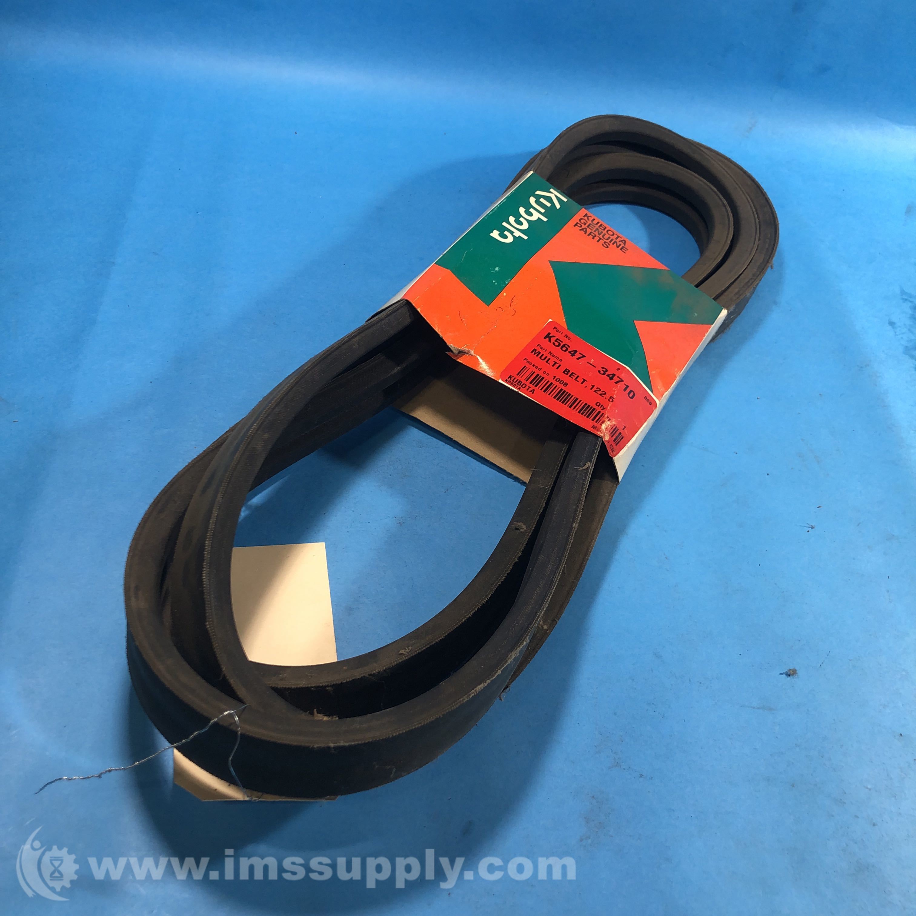 Kubota K5647 34710 Mower Deck Belt Multi Belt 122.5 IMS Supply