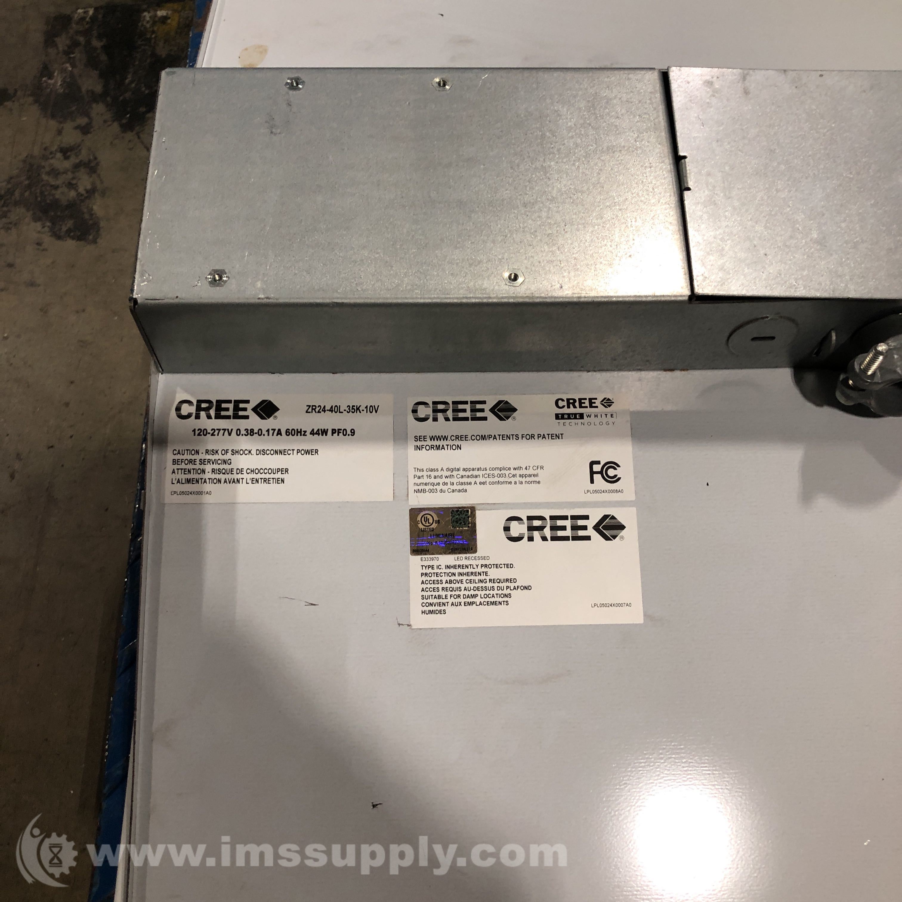 Cree Inc ZR24 40L 35K 10V Recessed Troffer IMS Supply