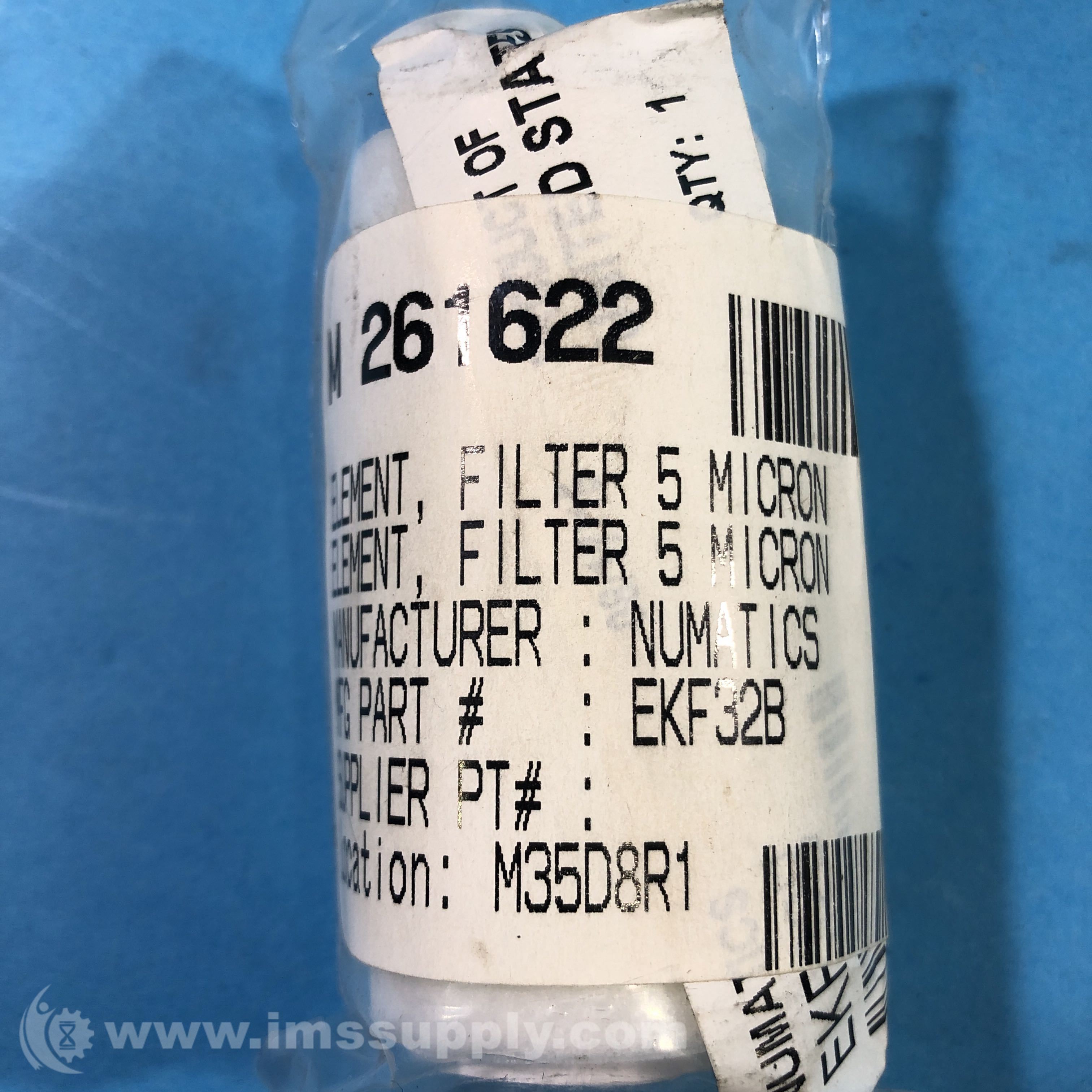 Numatics EKF32B Filter Cartridge 5μm (5micron) Filter Element - IMS Supply