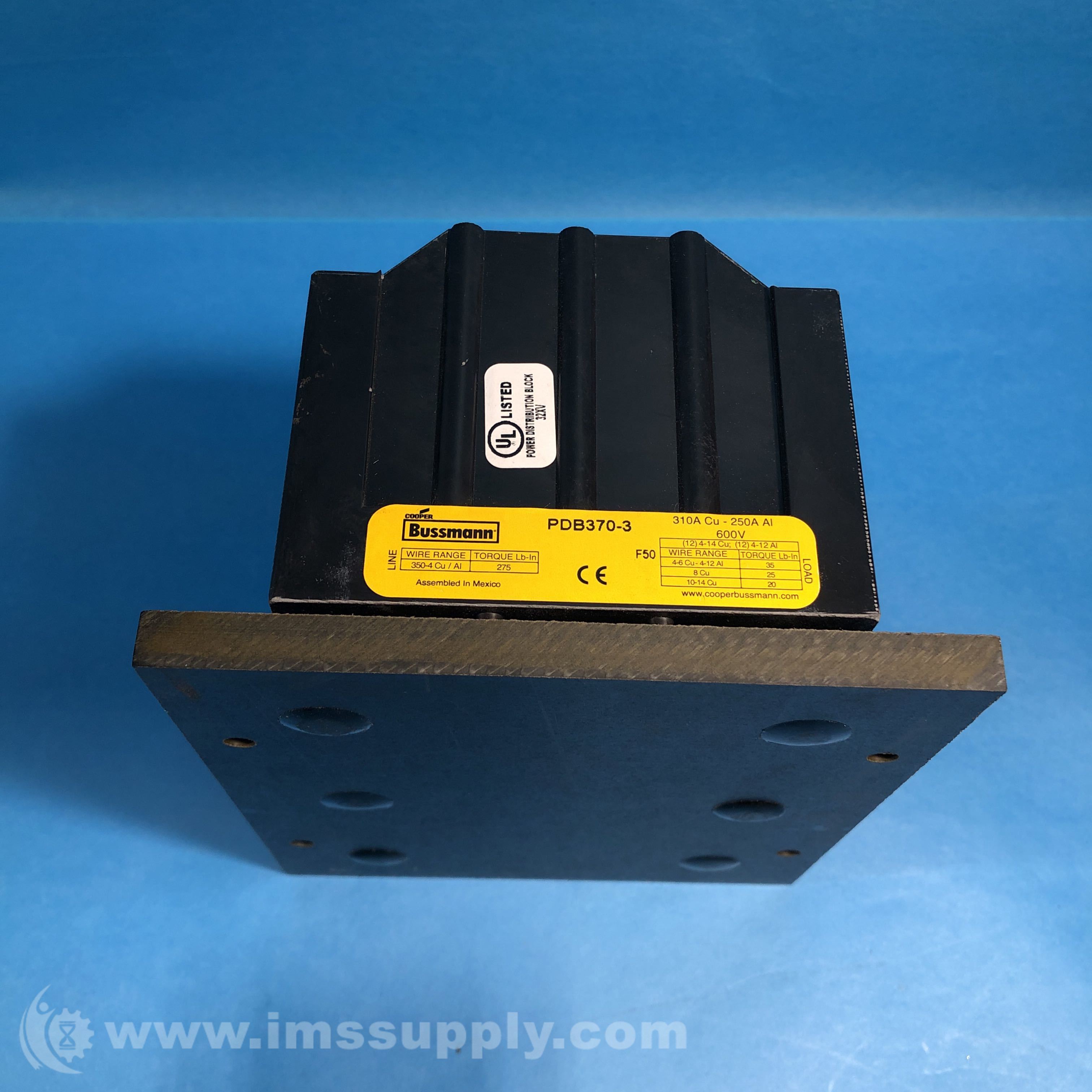 BUSSMANN PDB370-3 - IMS Supply