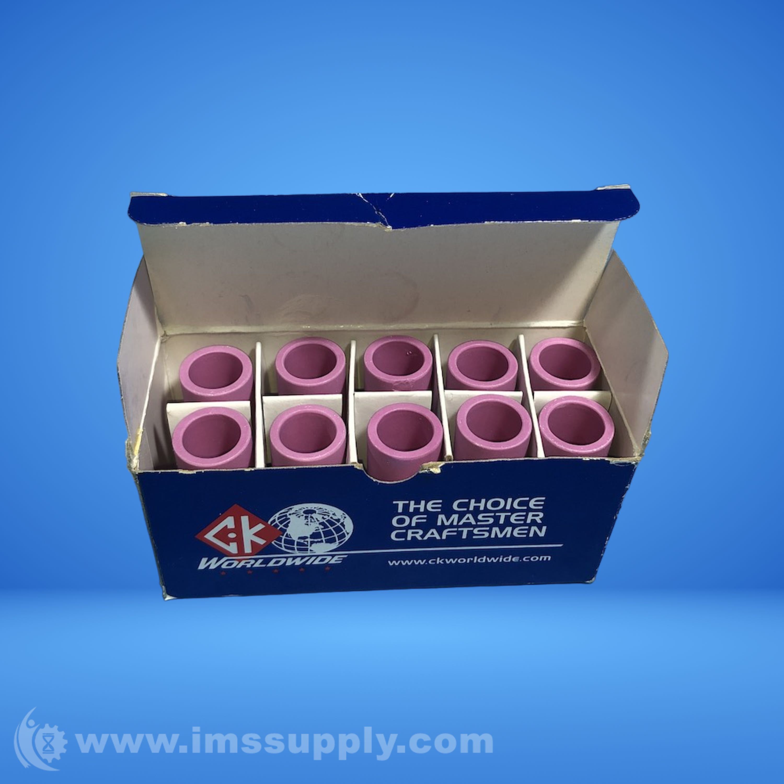 Weldmark WEM10N46 Box of 10 #8 Alumina Nozzles - IMS Supply