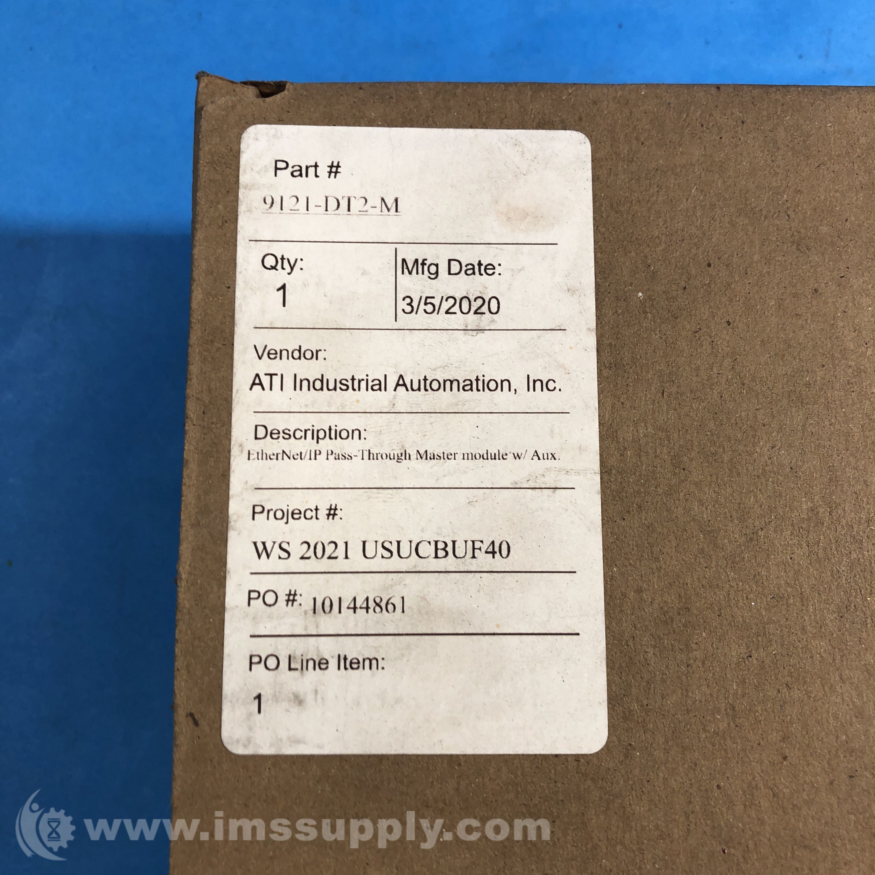 ATI Industrial Automation 9121-DT2-M EtherNet Pass-through Module - IMS ...