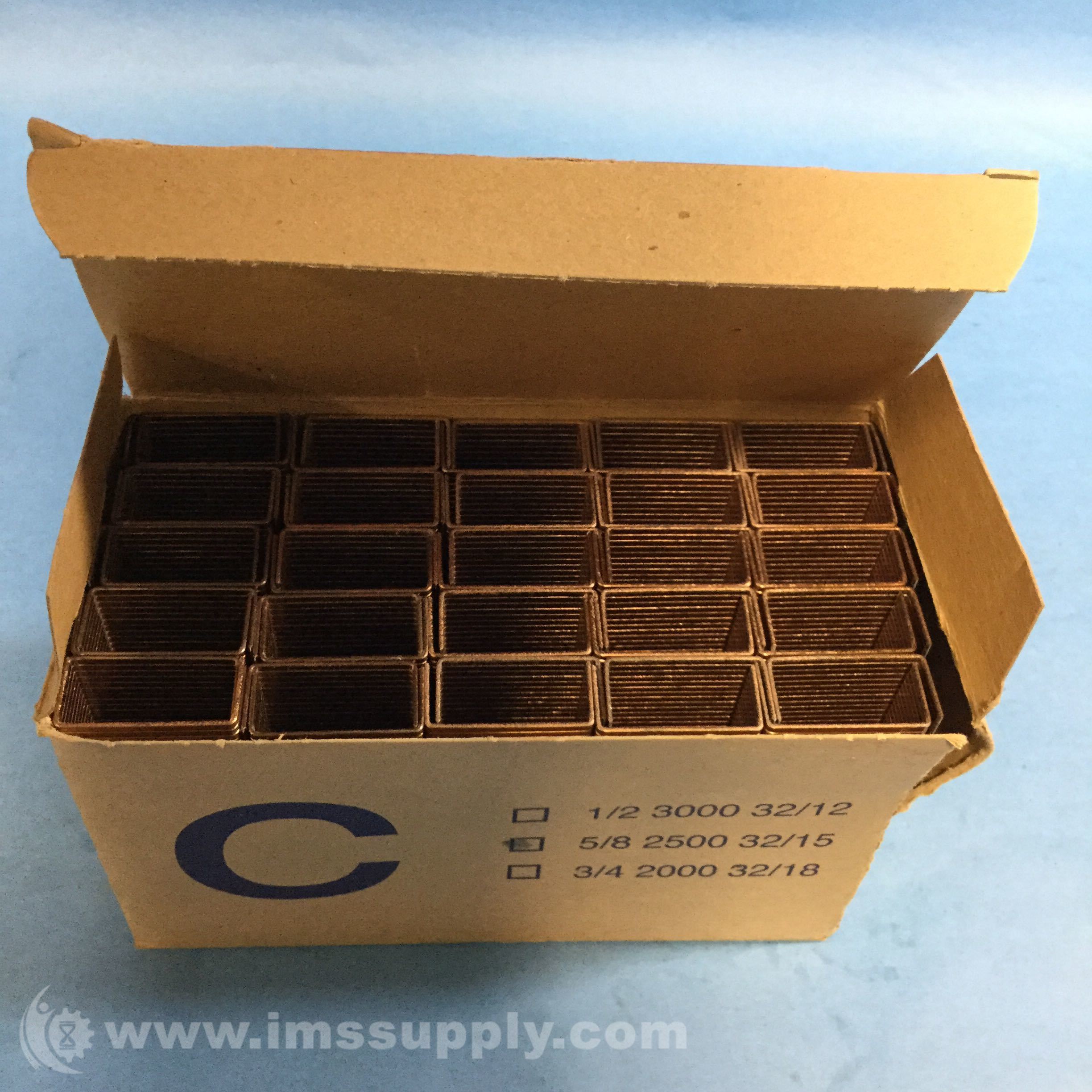 Copper Carton Closing Staples C5/8 Box Closer 5/8 2500 32/15 